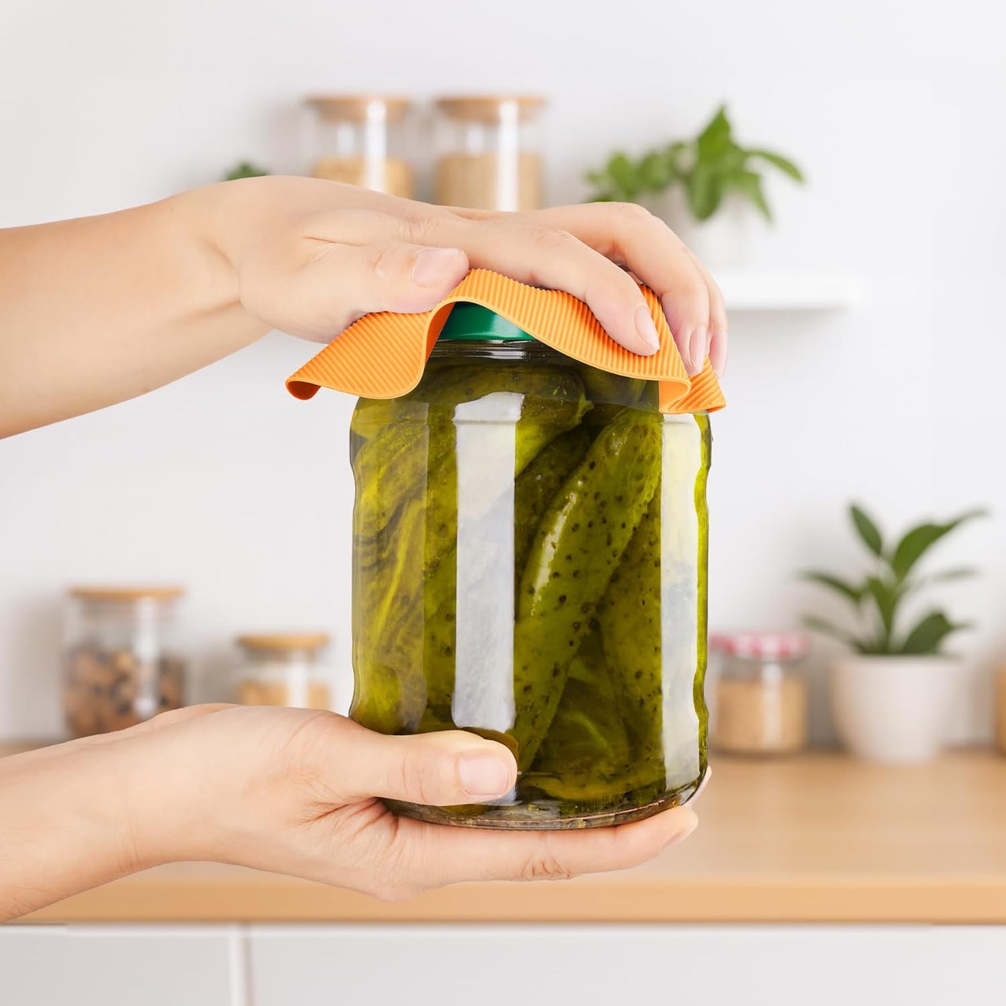 NIHOME Silicone Jar Opener – 6 Inch Large Anti-Slip Grip Pads, Premium 100% Food-Grade Silicone, Stylish Designer Colors, Multi-Purpose Heat-Resistant Mat & Coaster, Set of 6 (Vintage Colors)