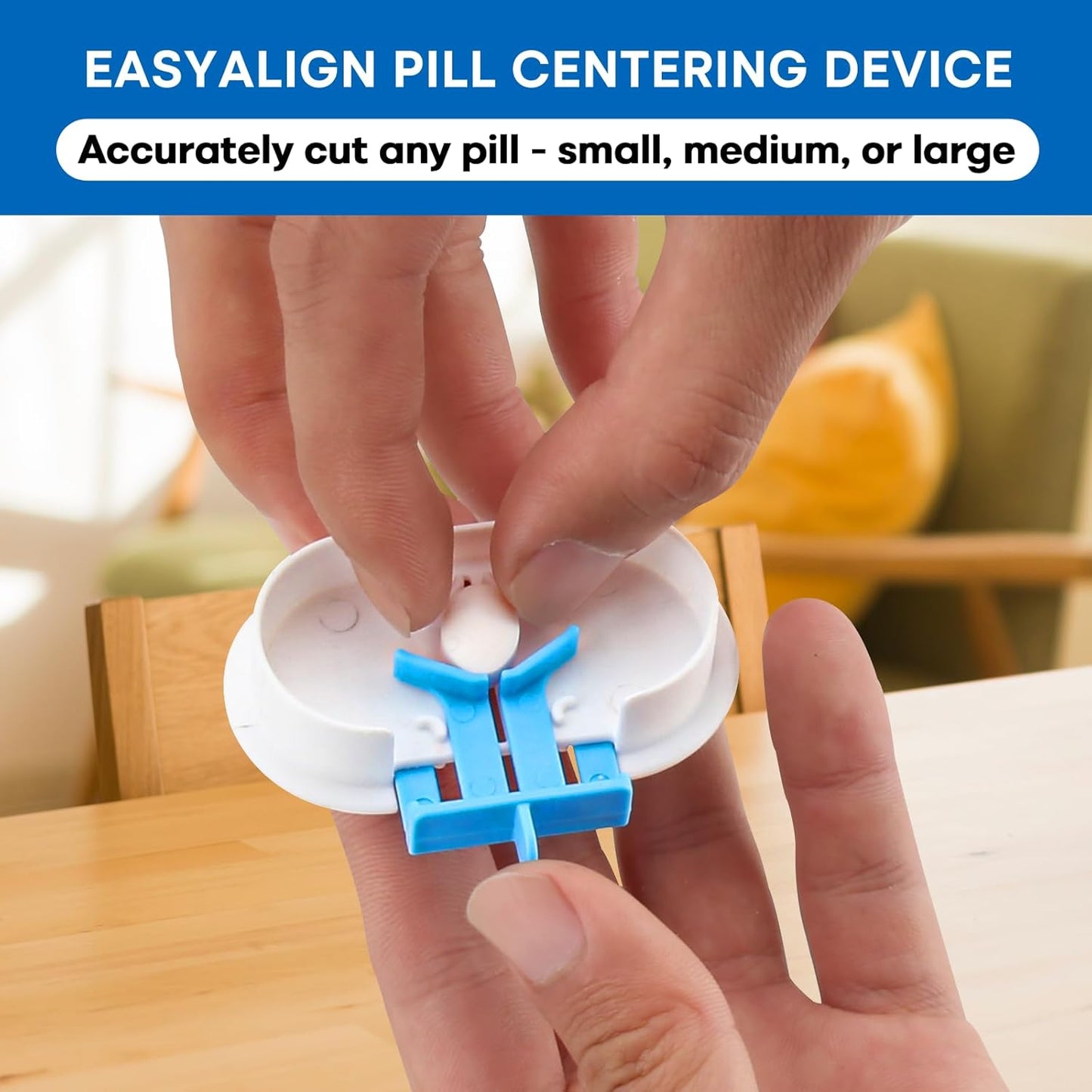 Pill Cutter by Pill Mill - Professional Splitter with Centering Device, Cutter & Splitter for Small & Tiny Pills, Cortador de Pastillas para Medicina
