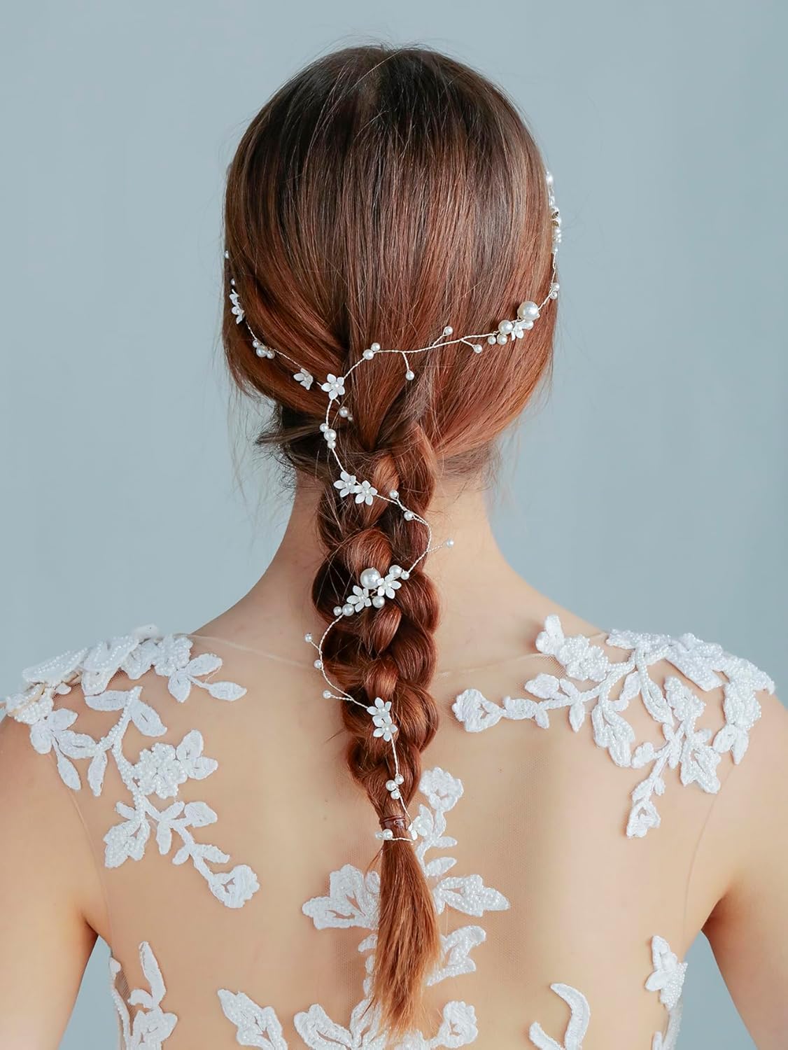 Handmade Pearl Hair Vine Set, 7 Pcs Hairband with Sparkling Pins for Women and Girls, Wedding Hair Accessories, Bridal Headband, Headpieces Crystal for Special Occasions