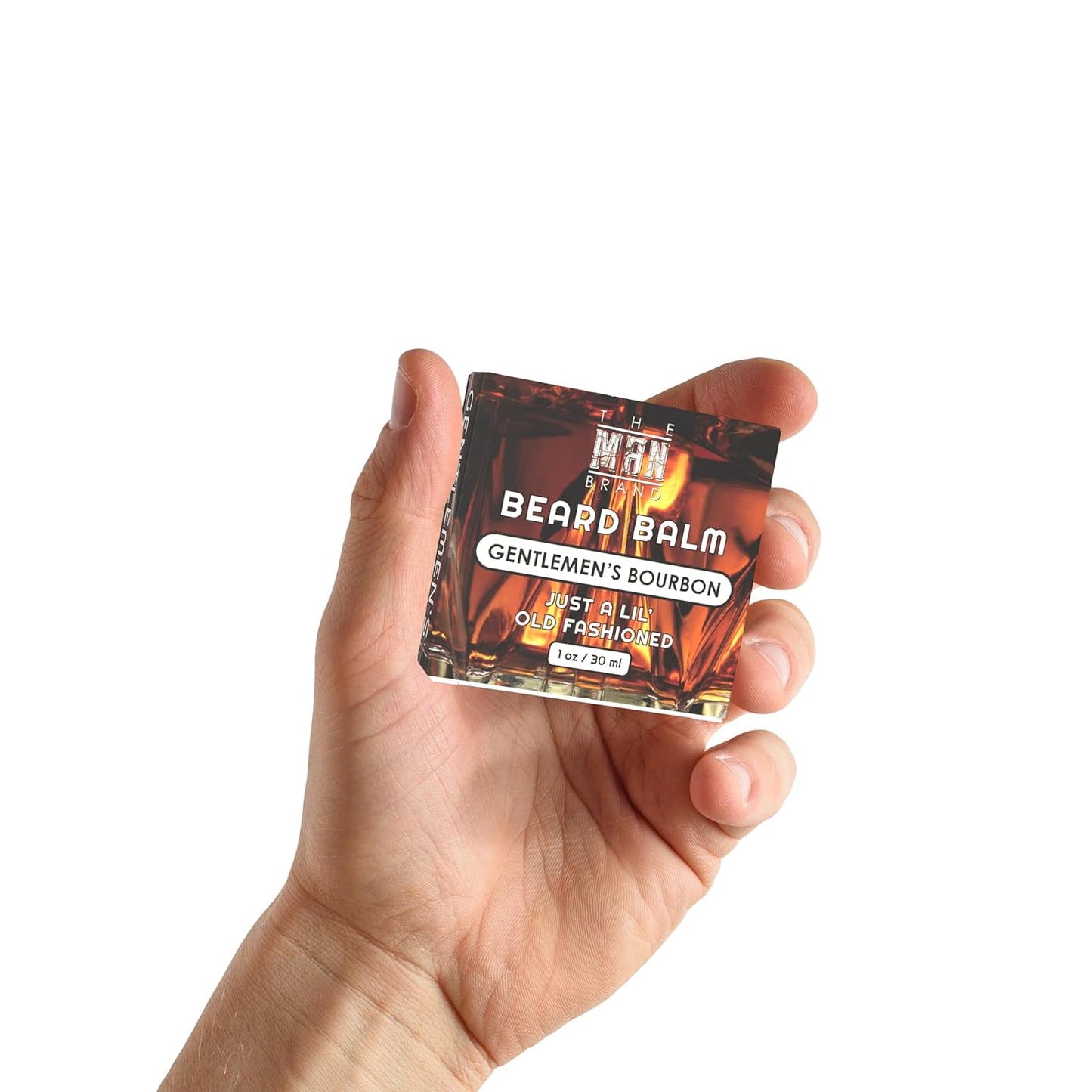 Beard Grooming Product - Natural Beeswax Based Conditioning Balm for Styling and Care - Scented in Gentlemen's Bourbon (1 oz / 30 ml)