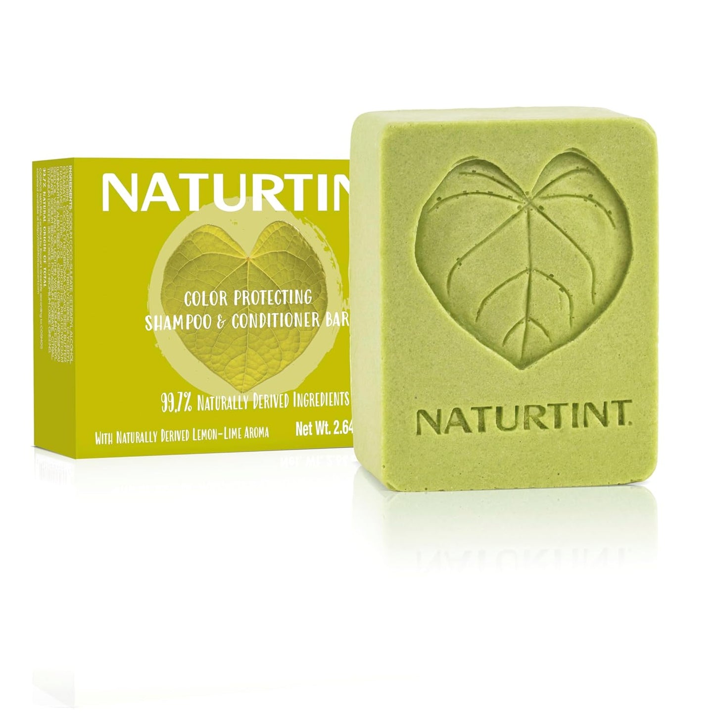 Naturtint Shampoo & Conditioner Bar (Lemon Lime) - Naturally Derived Ingredients, Cruelty Free, All Hair Types, Travel Approved