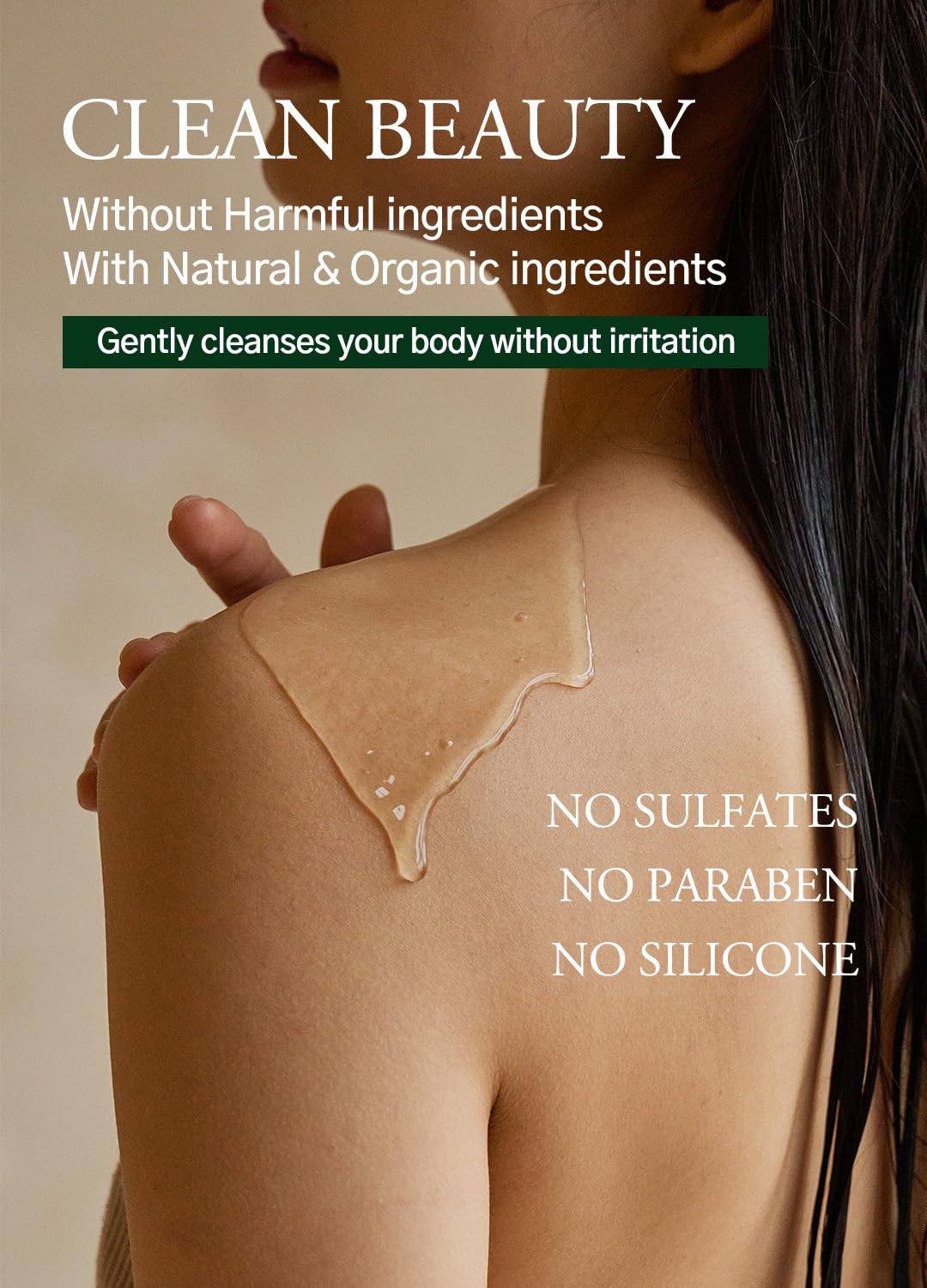 laferme Low pH balanced Gentle Korean Body Wash with Natural & Organic Ingredients, Hypoallergenic for Sensitive Skin, Moisturizing & Hydrating for Dry Skin, For Women & Men, 33 Fl Oz, Apple Mint