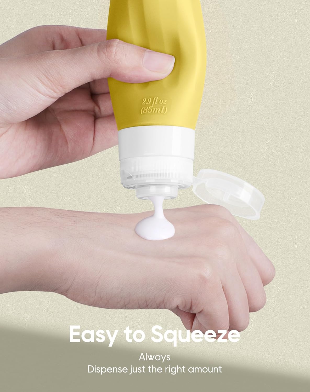 Morfone 16 Pack Silicone Travel Bottles Set for Toiletries TSA Approved Travel Containers Leakproof Squeezable Refillable Accessories 2oz 3oz for Shampoo Conditioner Lotion Liquids (Yellow Blue)