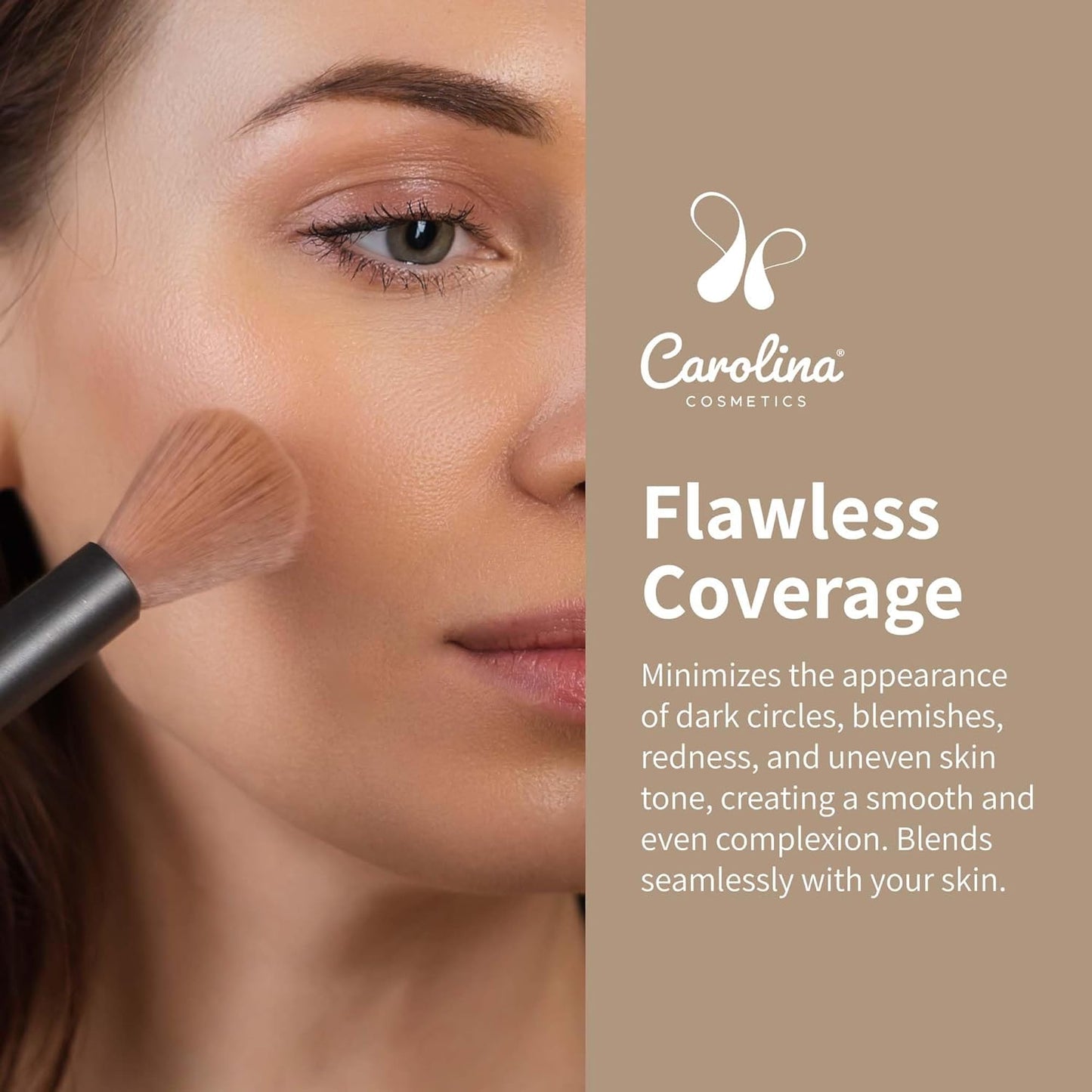 Candelilla Cream Concealer - Taupe Color - Vegan, Gluten-Free, Non-GMO - Minimizes Dark Circles, Blemishes, Redness & Uneven Skin Tone with Shea Butter & Coconut Oil - 0.11 oz