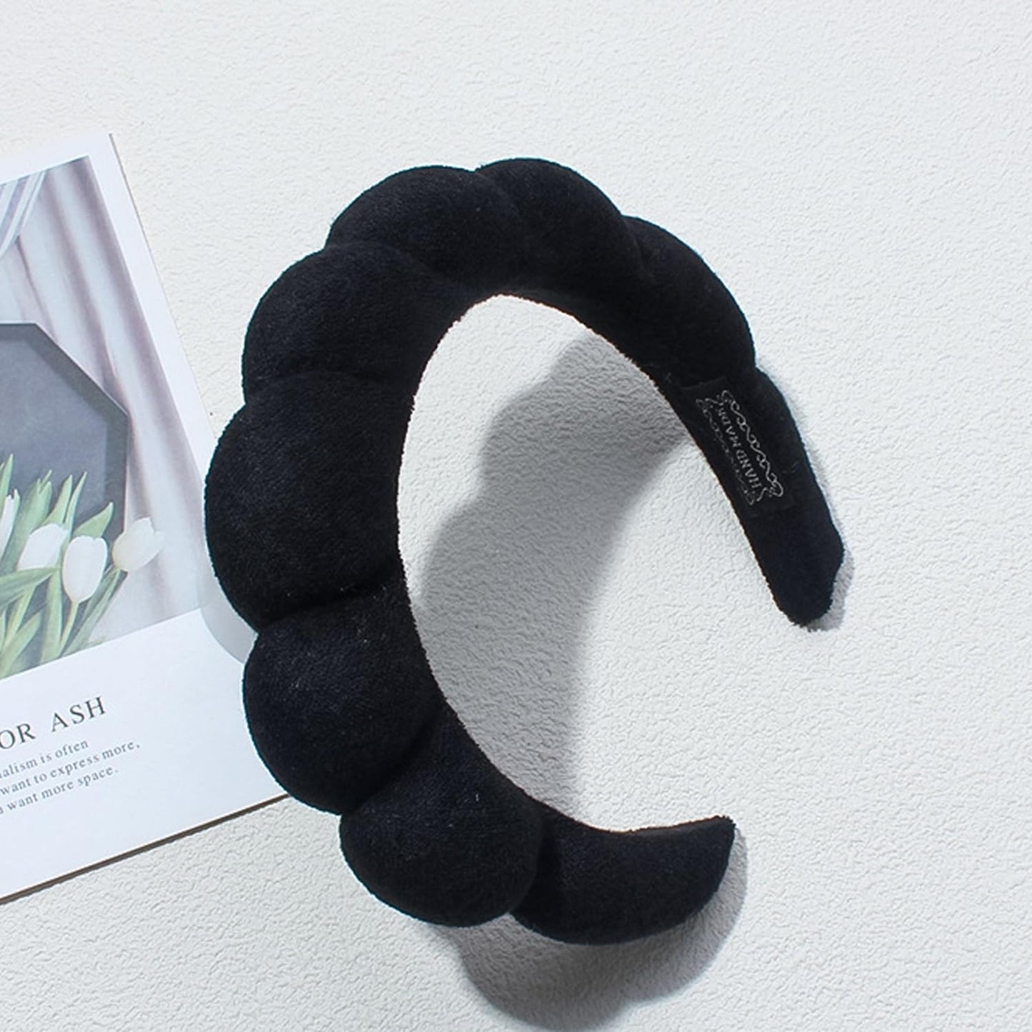 Spa Headbands for Washing Face Makeup Skin Care Headband Women Bubble Facial Beauty Headbands Puffy Shower Towel Band Hair Headband