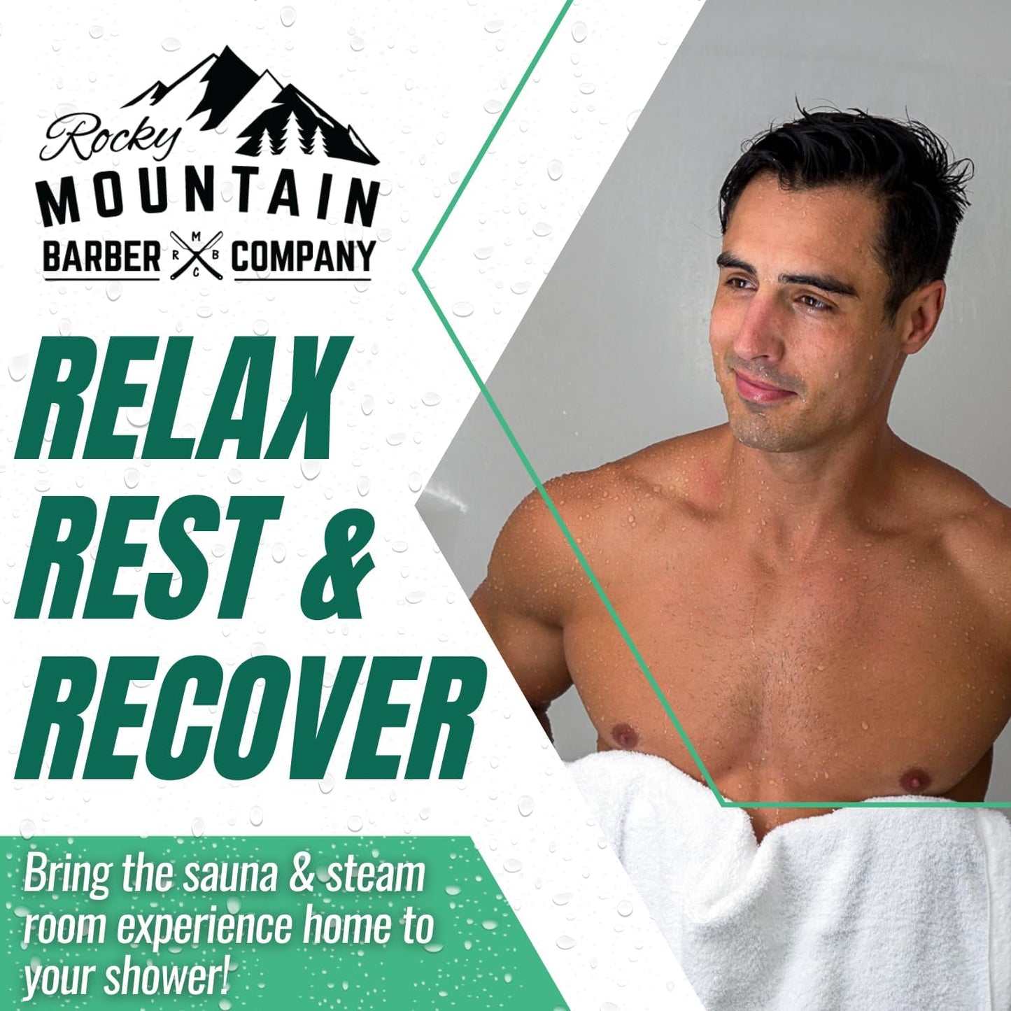 Mountain Mint Shower Steamers 7 Pack – Made in USA with Extra Strong Scent- Essential Oil Aromatherapy with Eucalyptus, Peppermint & Menthol - Refreshing Scent for Stress Relief