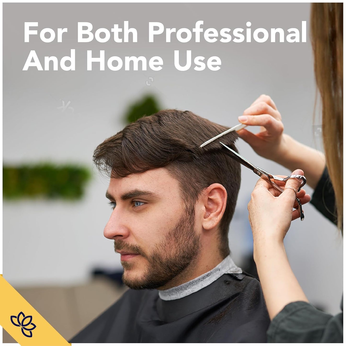 Equinox 6.5" Professional Hair Cutting Scissors for Men & Women - Ice Tempered, Silver - Hair Cutting Shear Professional - Barber Scissor Professional - Shears for Hair Cutting - Haircut Scissors