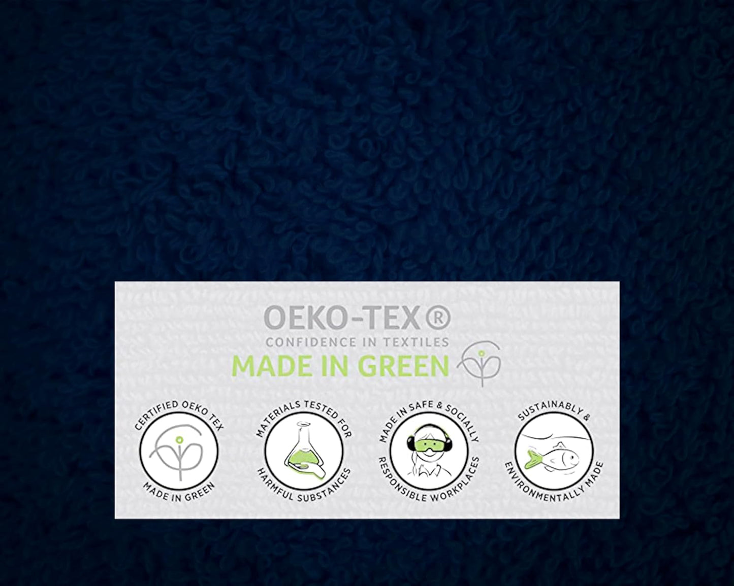 100% Cotton Luxury Bath Sheets - Pack of 2 (35" x 70") | Super Soft, Quick-Dry & Highly Absorbent Towels for Bathroom, Home, Spa & Gym (Navy Blue)