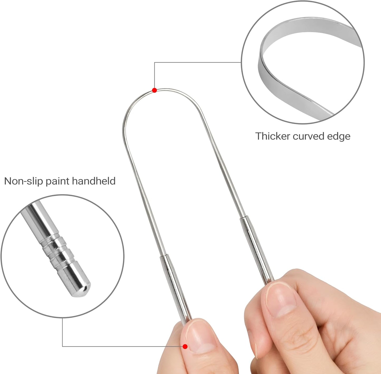 2-Pack Tongue Scaper for Kids and Adults