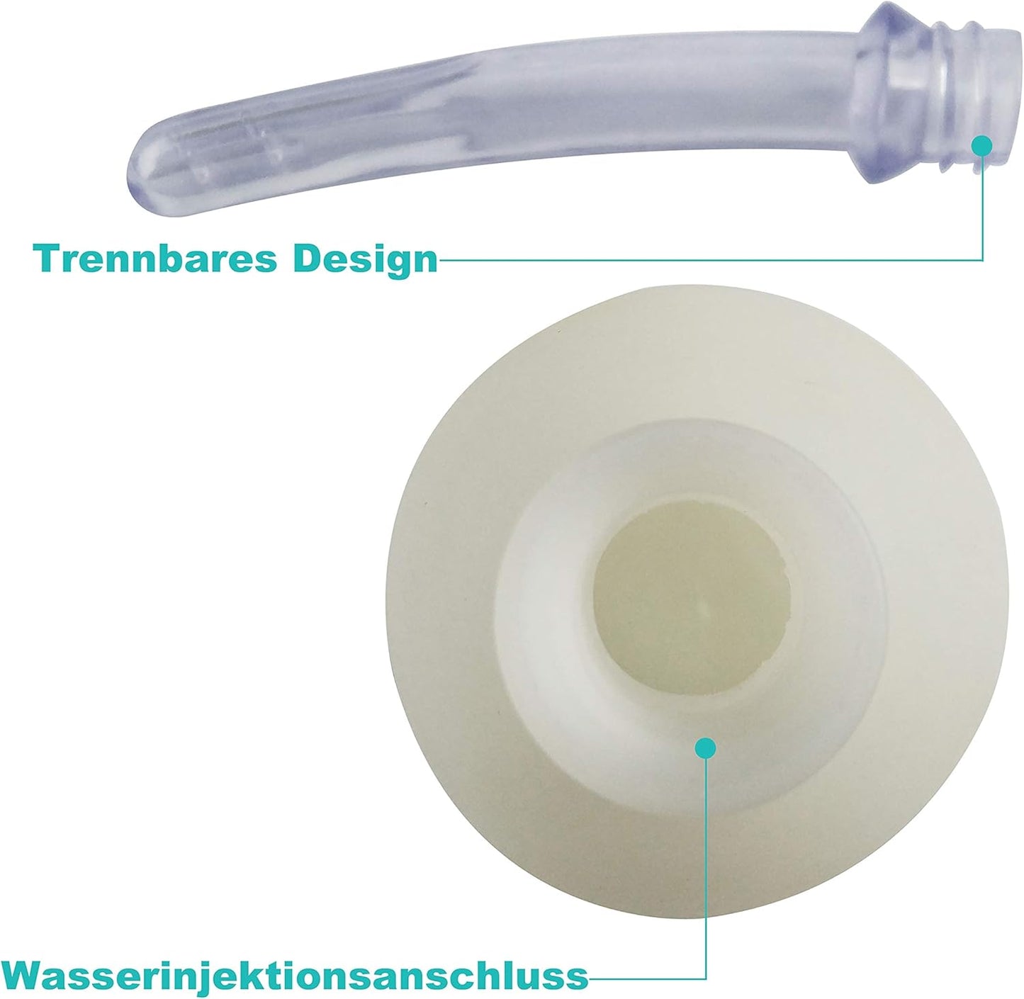 Abyclean Anal Douche Enema Bulb Vaginal Douche Enema Cleaner for Women’s or Man’s Health (310ml Transparent)