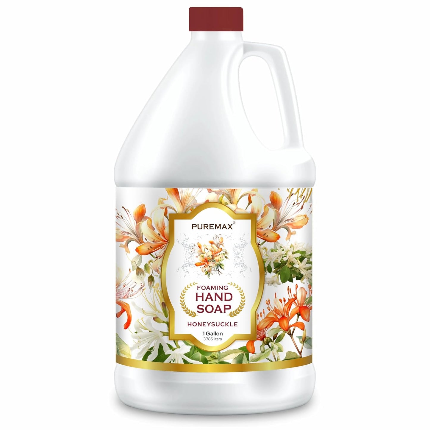 Foaming Hand Soap Refills made with Essential Oils | Honeysuckle | Gentle, Moisturizing | Made in USA | 128 Fl Oz (1 Gallon)