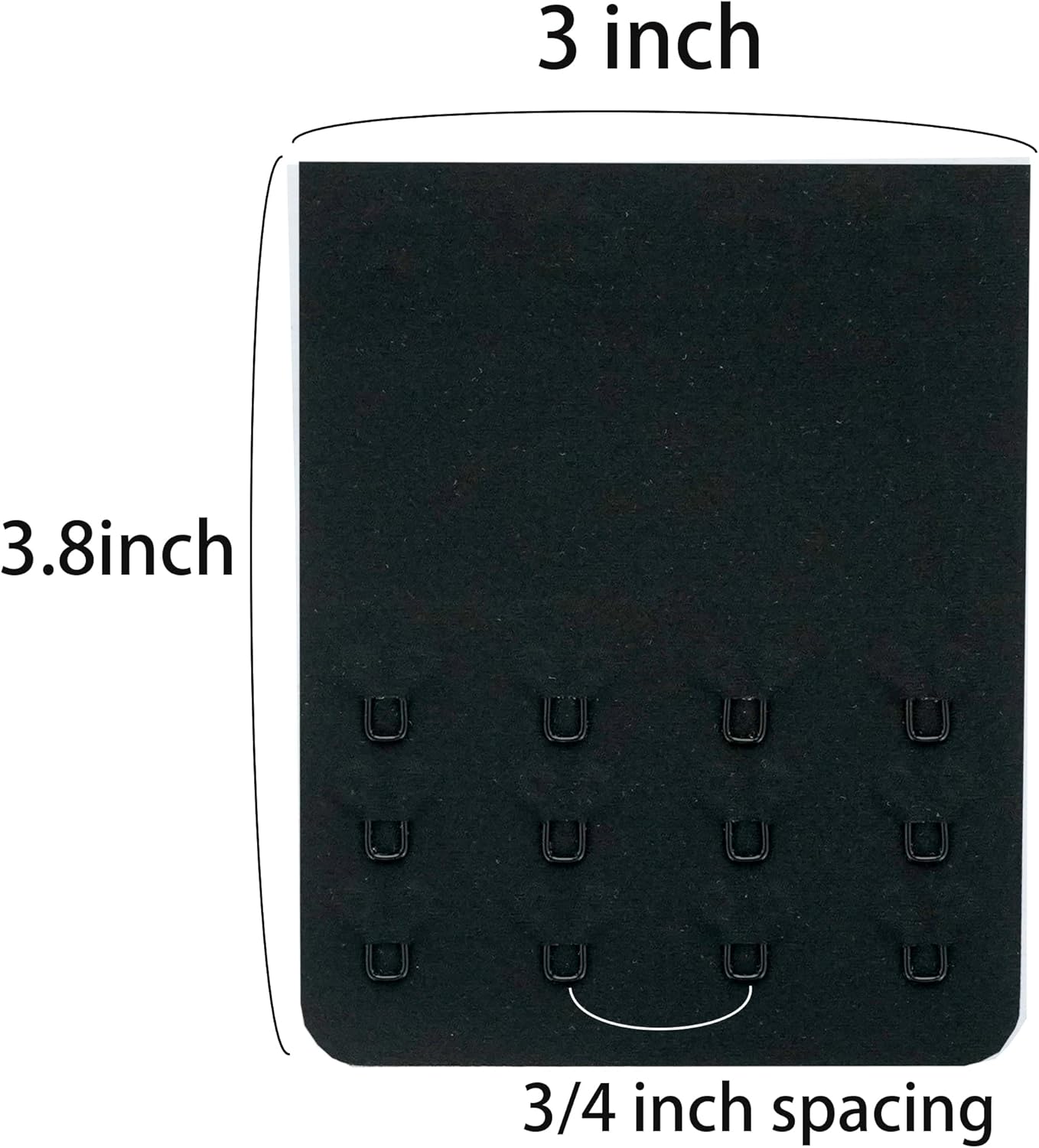 SAMGU Women's Soft Bra Extender 2 Hook / 3 Hooks / 4 Hooks Seamless Comfortable Bra Strap Extender Extension