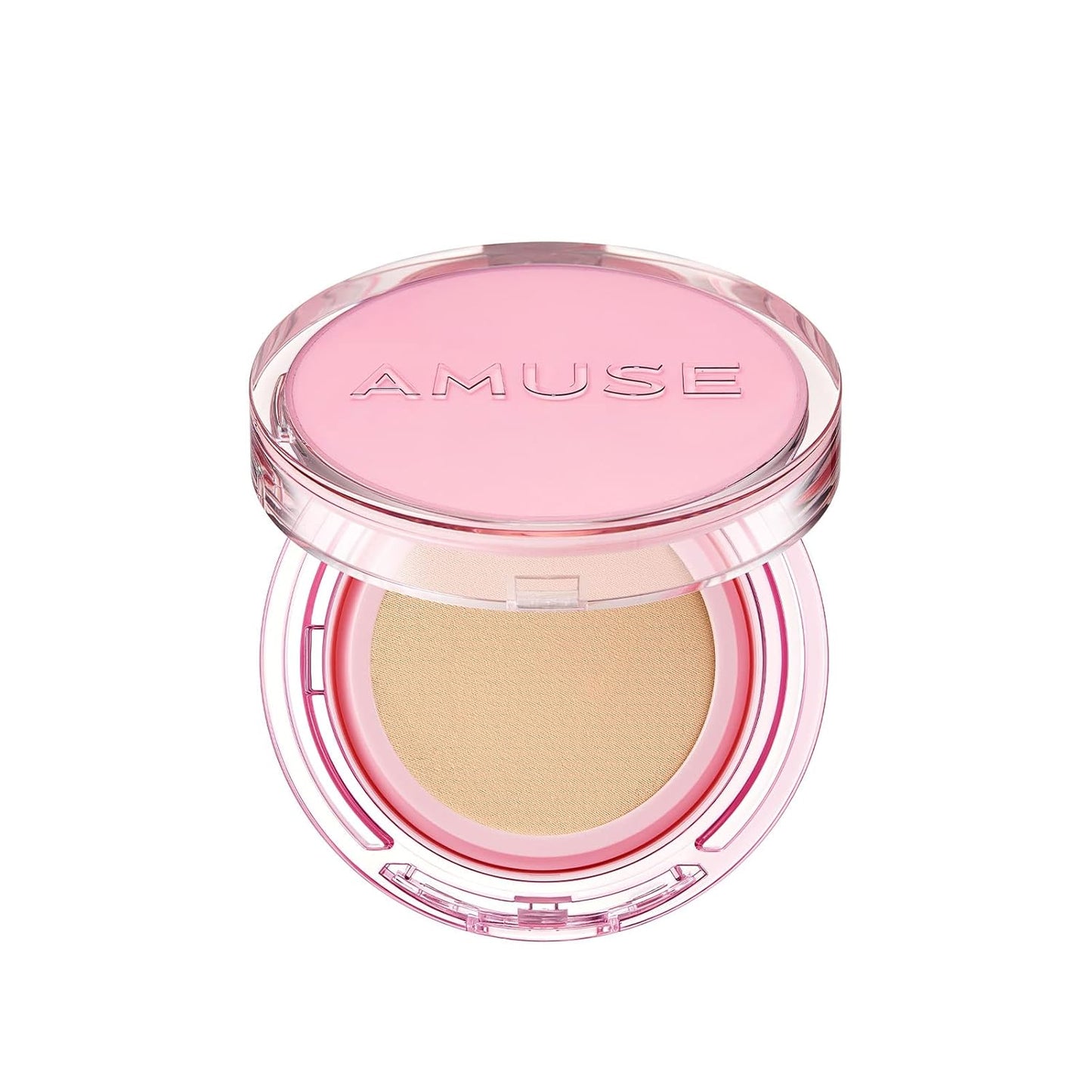 Amuse SEOUL DEW POWER VEGAN CUSHION FOUNDATION | Dewy, glow, long-lasting, double coverage, clean beauty, lightweight, natural look, foundation for sensitive skin, hydrating cushion (02 HEALTHY)