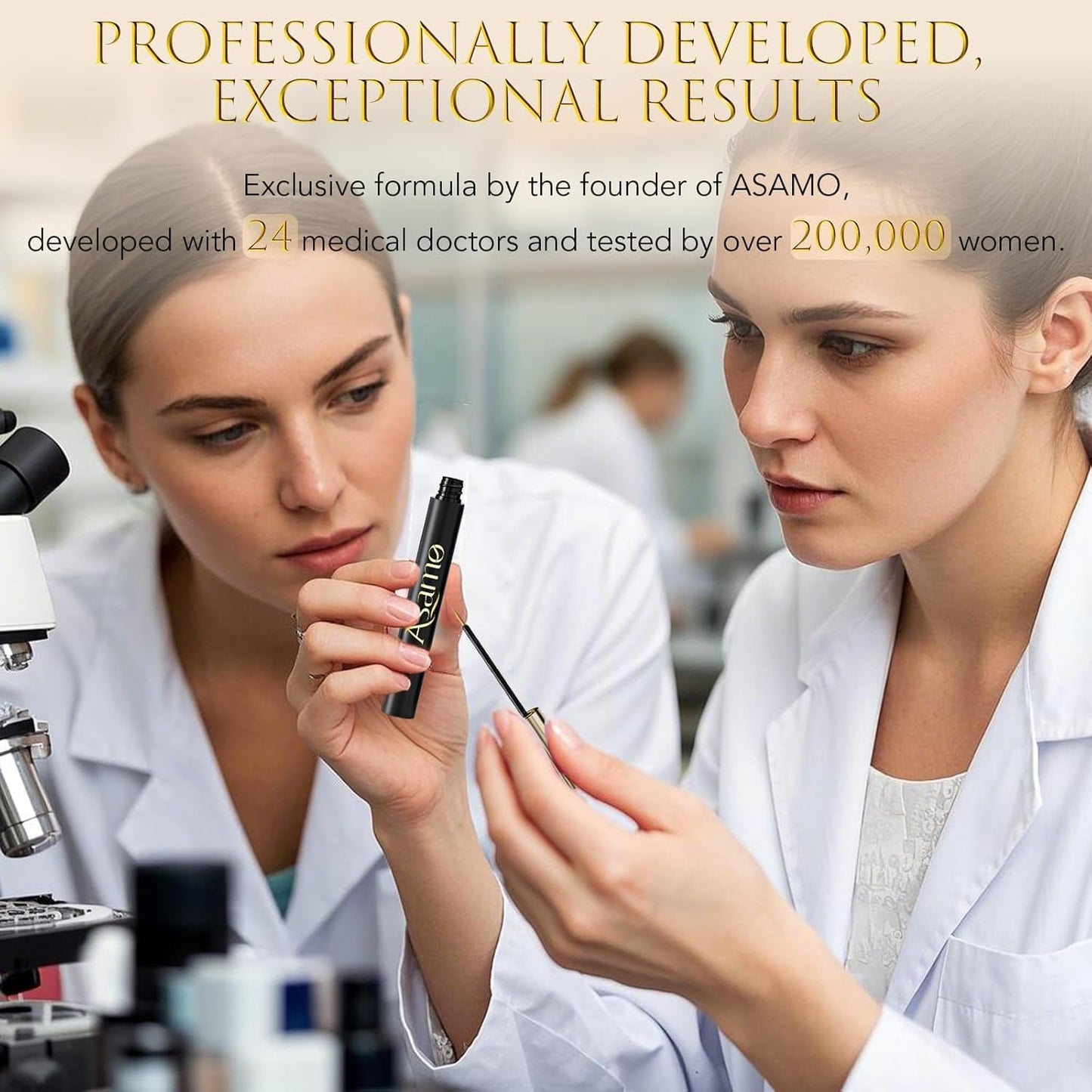 Eyelash Growth Serum – Lash Serum for Eyelash Growth with 15 Plant Extracts for Longer Thicker Fuller Lashes Nourishing Formula to Enhance Natural Beauty Hypoallergenic Oil Free lash growth serum -3ml