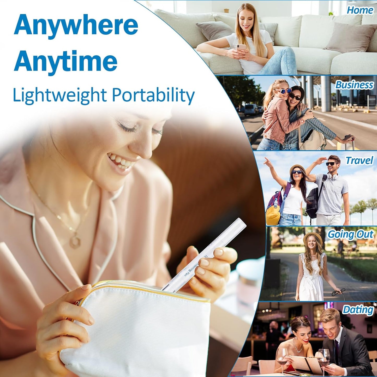 Teeth Whitening Pen - Professionally Stain Removal Teeth Whitening Gel Formula, No Sensitivity Effective Teeth Whitener, Mint (4 Pack)