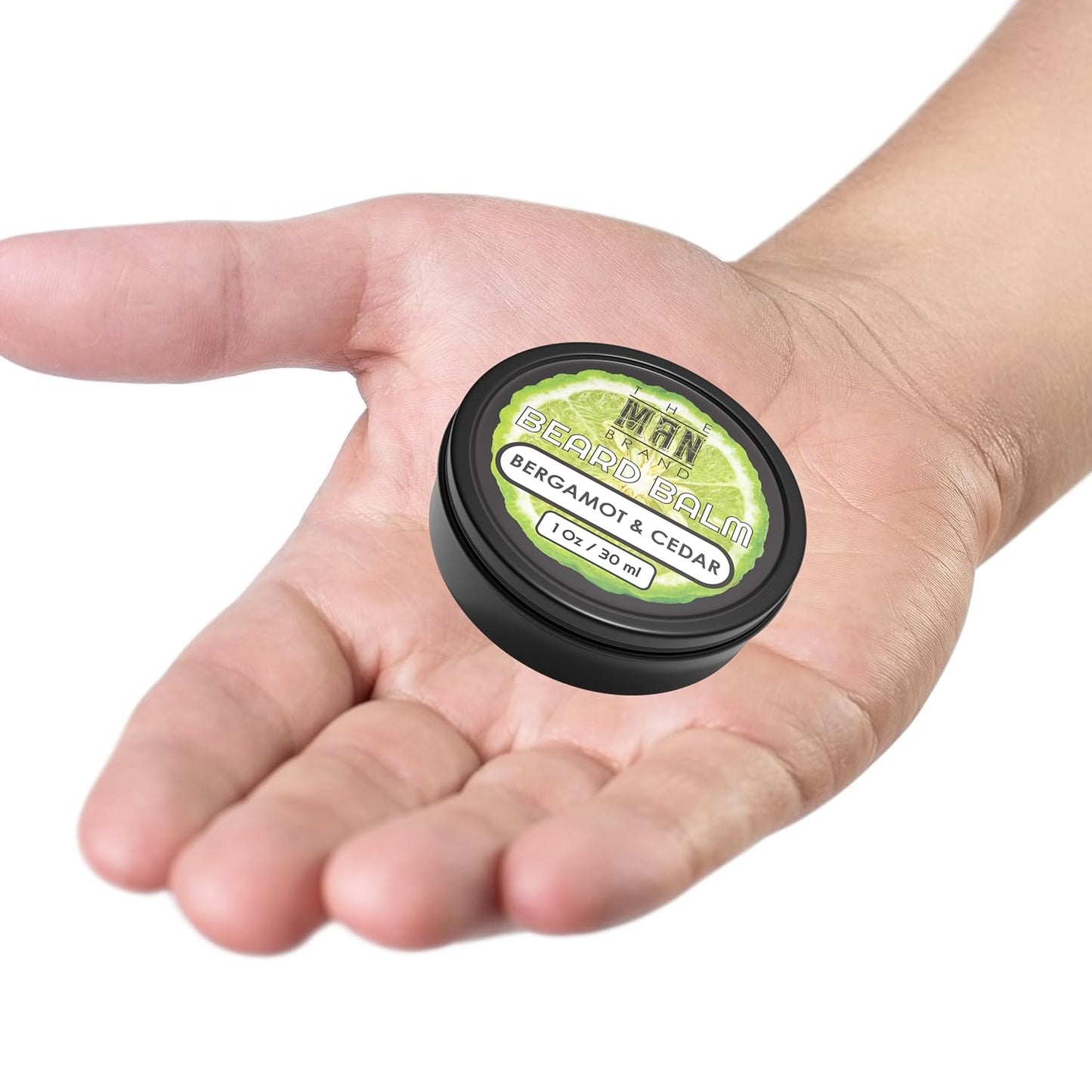 Bergamot and Cedar Beard Balm - Bergamot Beard Care Balm - Beard Moisuturizing Bergamot Balm - Bergamot Beard Softner (1 Ounce, Bergamot and Cedar)