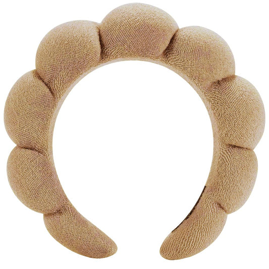 Spa Headbands for Face & Makeup - Terry Cloth Puffy Headbands for Mask Treatment