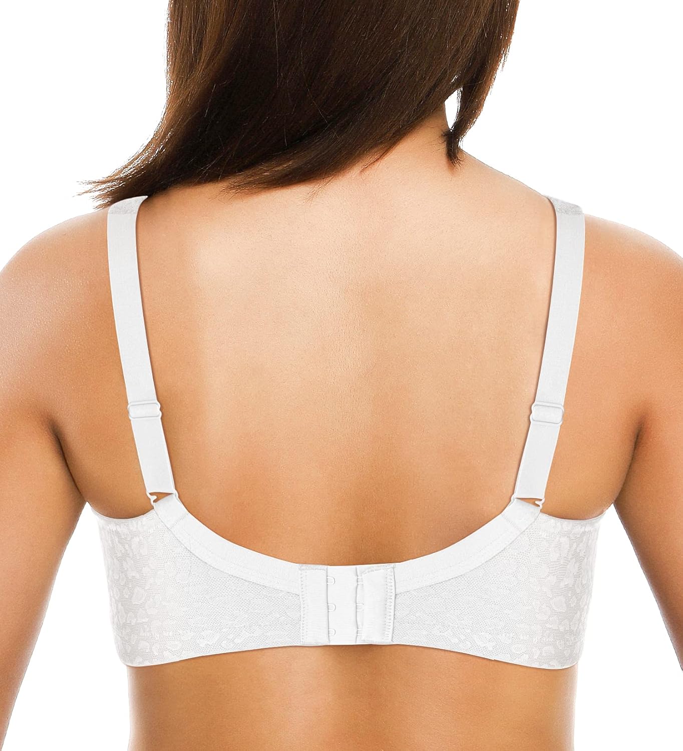 ZeroBound Women's Minimizer Bras Comfort Cushion Strap Wirefree Full Coverage Large Bust Non-Padded Bra