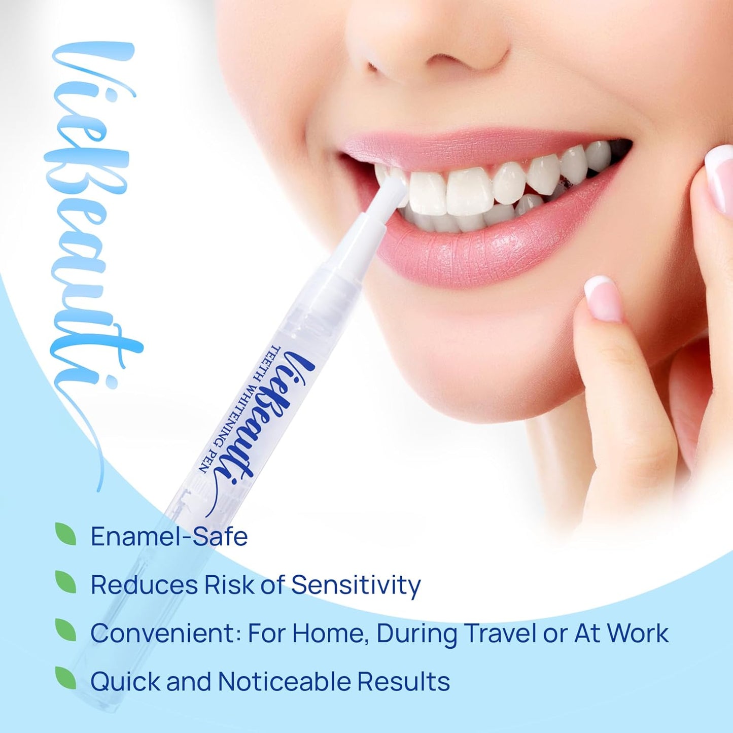 Teeth Whitening Pen Gel Kit: 35% Carbamide Peroxide Gel for Stain Removal - No Sensitivity with Remineralizing Pen for a Brighter Whiter Smile Mild Mint (7 Pack)