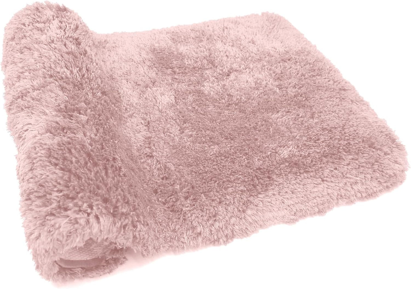 FIFU Bathroom Runner Rug 24" W x 48" L, Bath Mats for Bathroom, Bedroom & Kitchen, Non-Slip Rubber Latex Backing, Comfort & Soft Shower Bathmat & Carpet for Sink, Home & Hallways, Pink