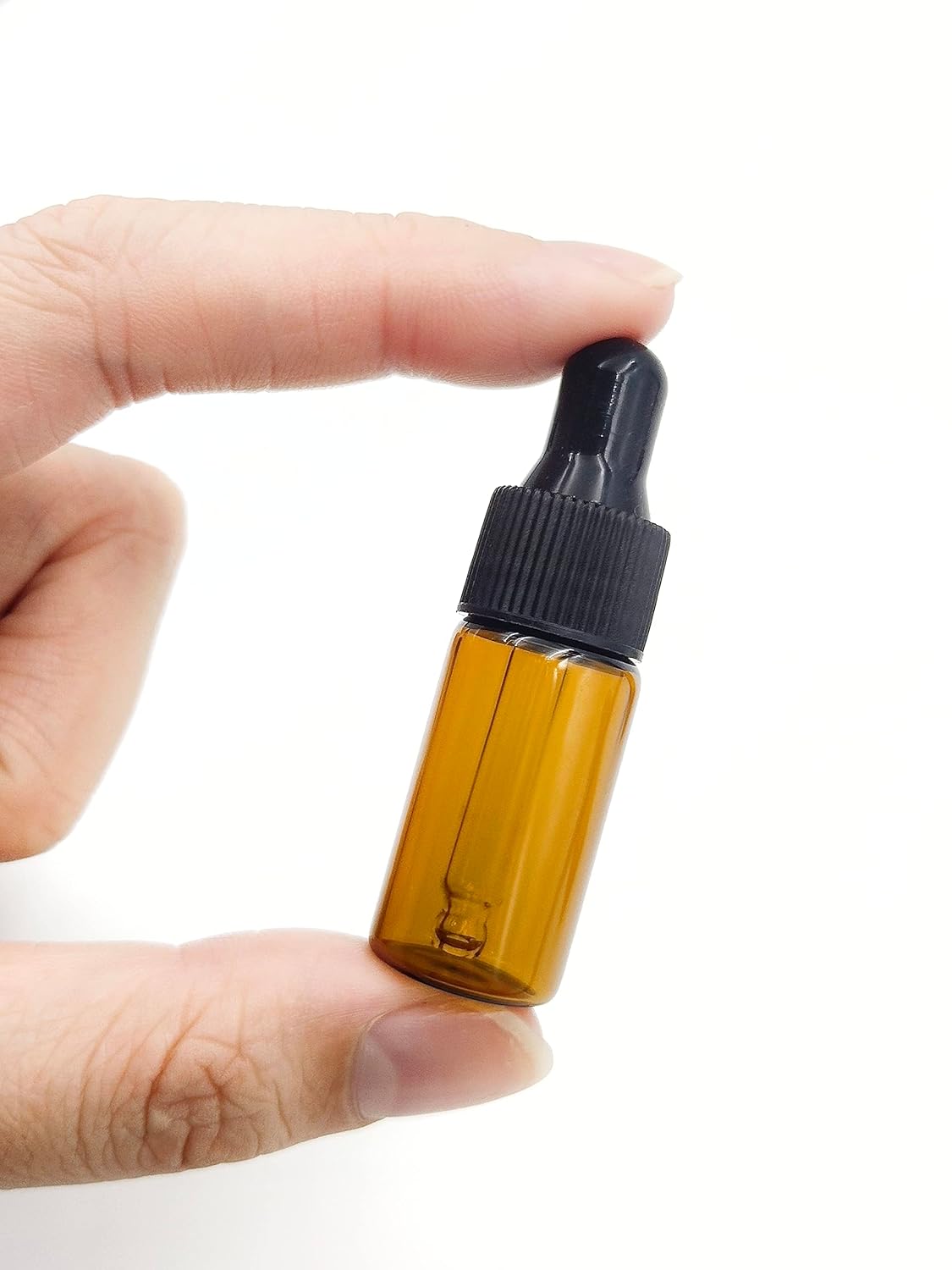 15Packs 4ml Tiny Amber Glass Mini Dropper Bottles for Essential Oils, Cosmetics, and Liquid Small Empty Travel Sample Vials with Dropper and Black Caps