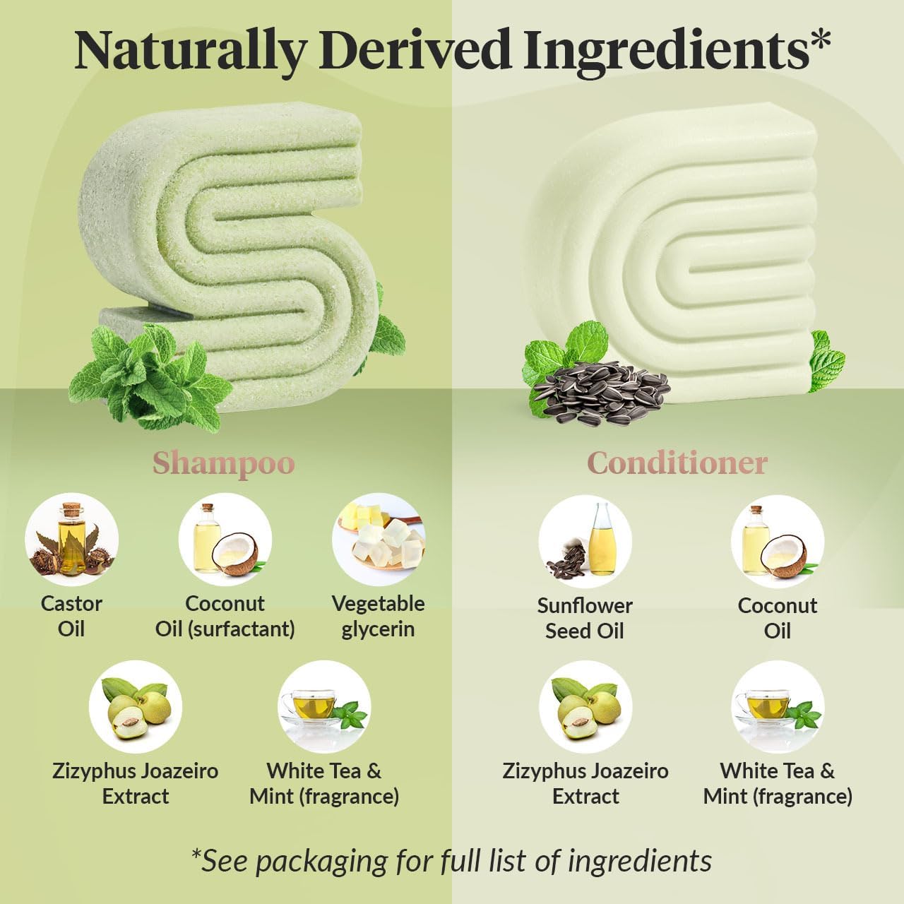 Kitsch Clarifying Tea Tree Shampoo and Conditioner Set – Shampoo & Conditioner Bar for Women and Men, Scalp & Oil Control Hair Care – Free of Paraben, Sulfate & Silicone – Made in USA - 2 pcs