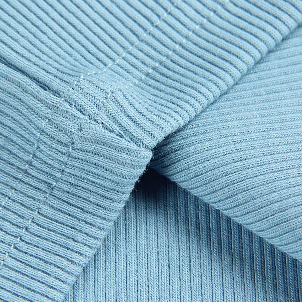 GEMBERA Womens Sleeveless Racerback High Neck Casual Basic Cotton Ribbed Fitted Tank Top