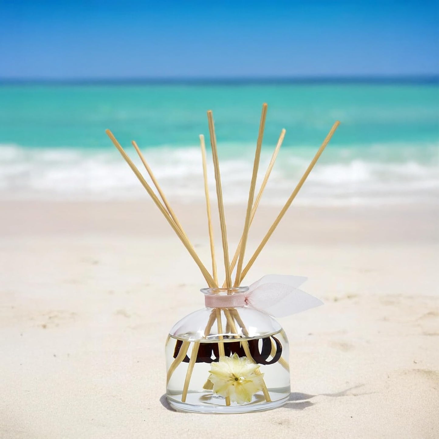 LOVSPA Reed Diffuser Set, Soothe Tahitian Vanilla Bean Scented Oil Diffuser with Sticks, Home Fragrance Accessories for Bathroom Shelf Decor, Aroma Diffusers for Home or Office Fall Decor, USA Made