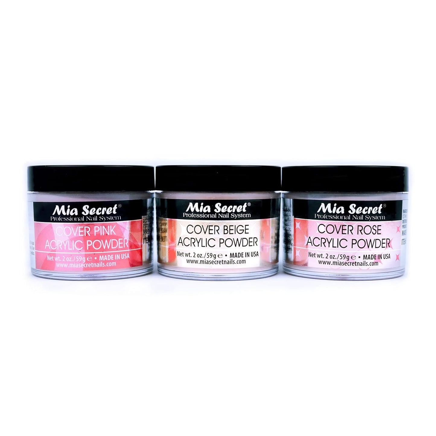 Mia Secret Cover Powder Set - Rose - Pink - Beige