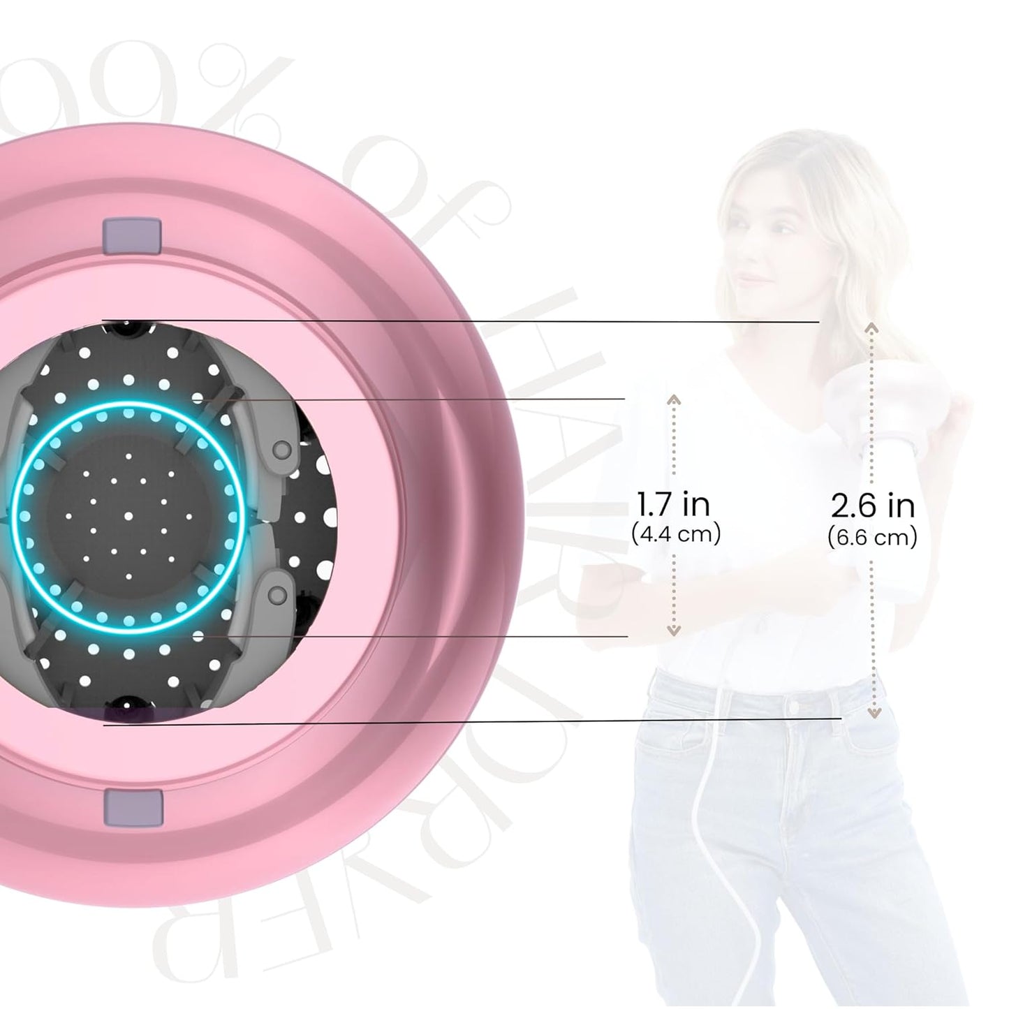 Universal Hair Diffuser “Super Sturdy” 1.7 Inch to 2.6 Inch for Natural Curly and Wavy Hair, Hair Dryer Attachment (Lavender)