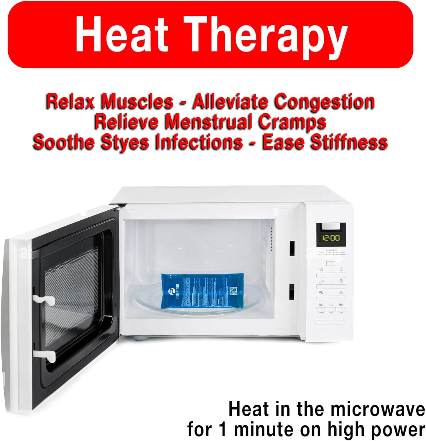 Fittest Pro Gel Ice Pack for Hot Cold Compress, Gel Ice Packs for Injuries, Reusable, Soft Ice Packs for Injuries Reusable, Injury Ice Pack