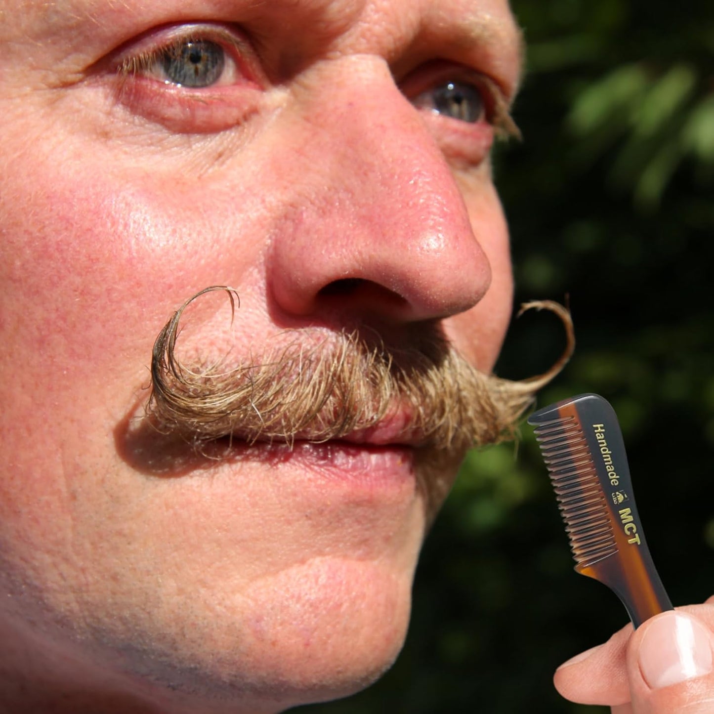 Stylish Tortoise Pocket Beard & Mustache Comb – Handcrafted Cellulose Acetate Grooming Tool, 3" Compact Travel & Daily Use, Pack of 3 MCT's for Home, Office, Travel