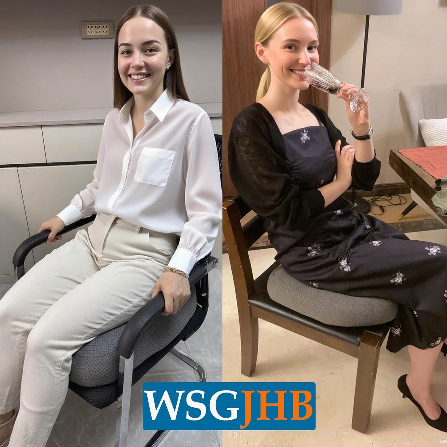 Adult Booster Seat Cushion, Car Seat Cushions for Short People/thick Office Chair Booster Seat Increase Field of View, for Trucks, Car, Office Chair, Home, Wheelchair,angle Lift Seat Cushion (grey)