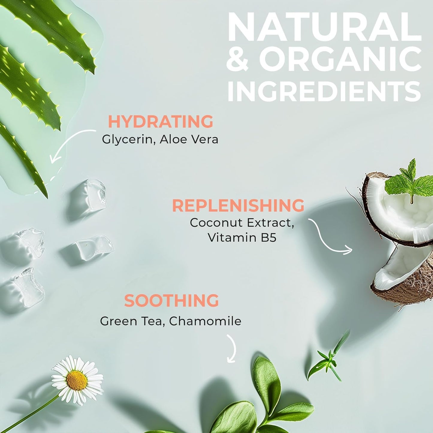 Vanilla Coconut Shower Gel Body Wash - USA Made with Organic & Natural Ingredients, Moisturizing Cleansing Gel for Women, Gentle & Non Toxic Daily Wash for Sensitive Skin, Clean Body Soap Liquid