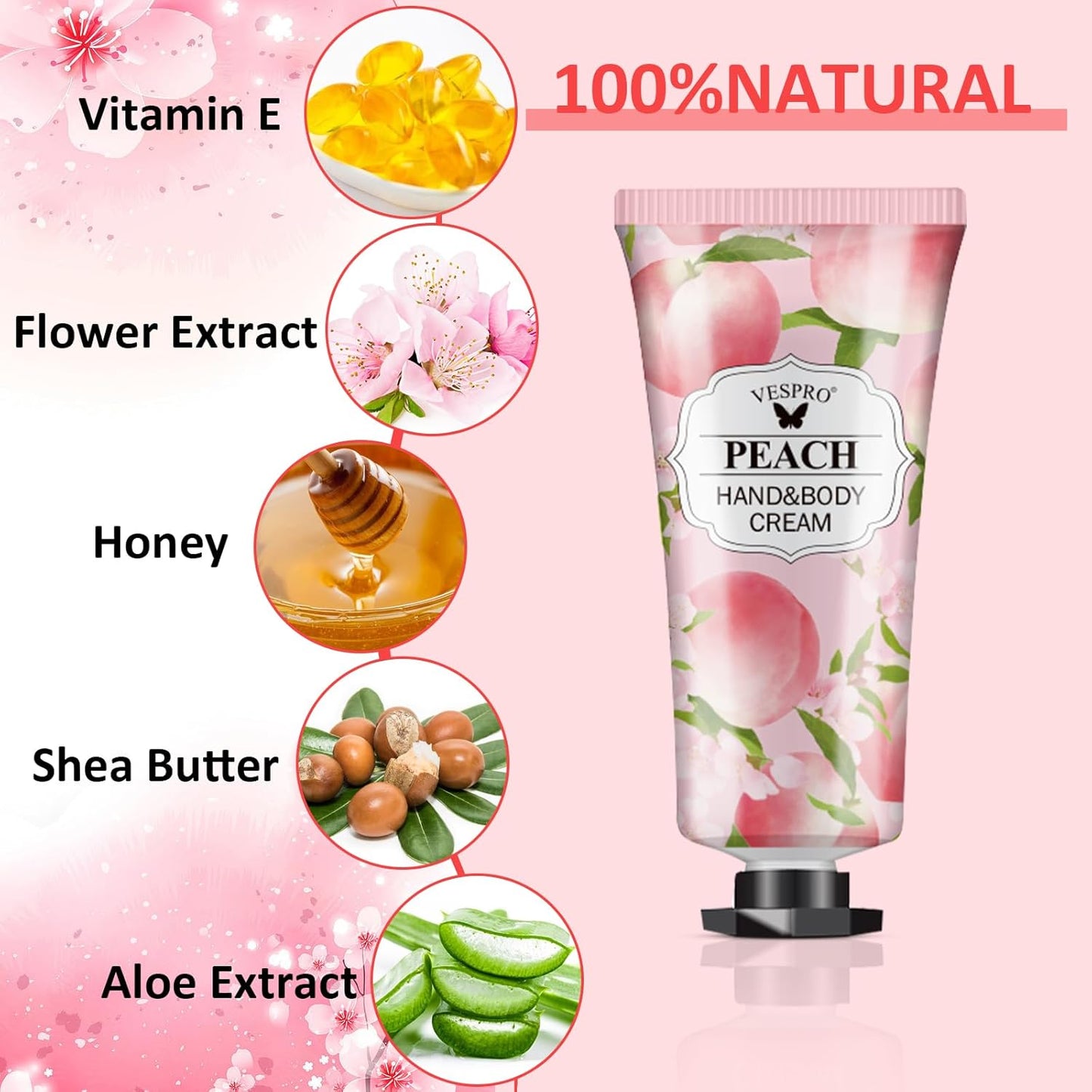 VESPRO 140 Pack Hand Cream Gifts Set, Stocking Stuffers for Women, Hand Lotion Travel Size for Dry Cracked Hands, Mini Hand Cream for Christmas Small Gifts, Thank You Gifts and Birthday Gifts