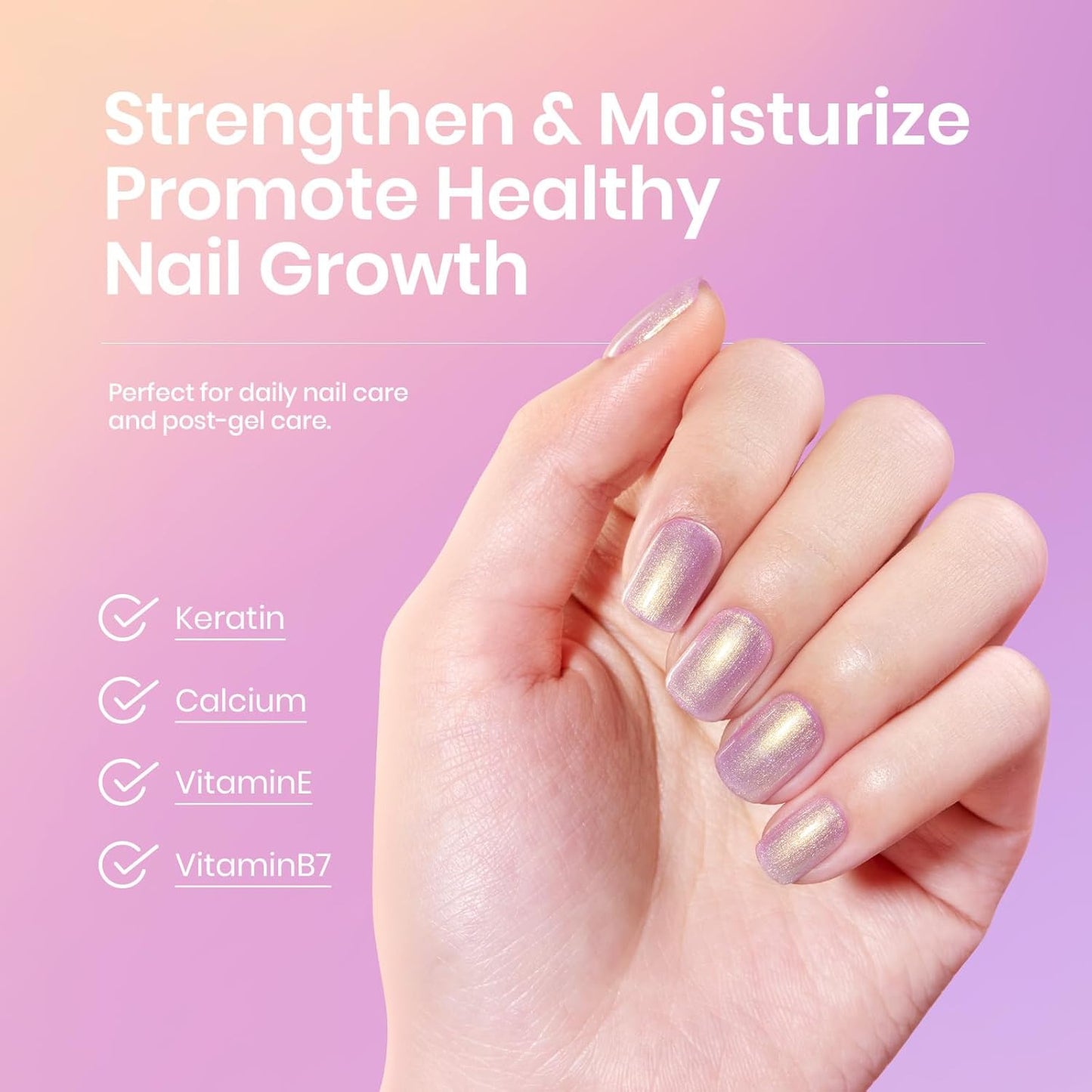 Beetles Pearl Rubber Base Gel Set- 6Pcs Pastel Rubber Base Coat Shimmer Pearl White Pink Purple Mermaid Nail Drawing Builder Gel 5-in-1 Soak Off Nail Strengthener UV Light Cure for Women