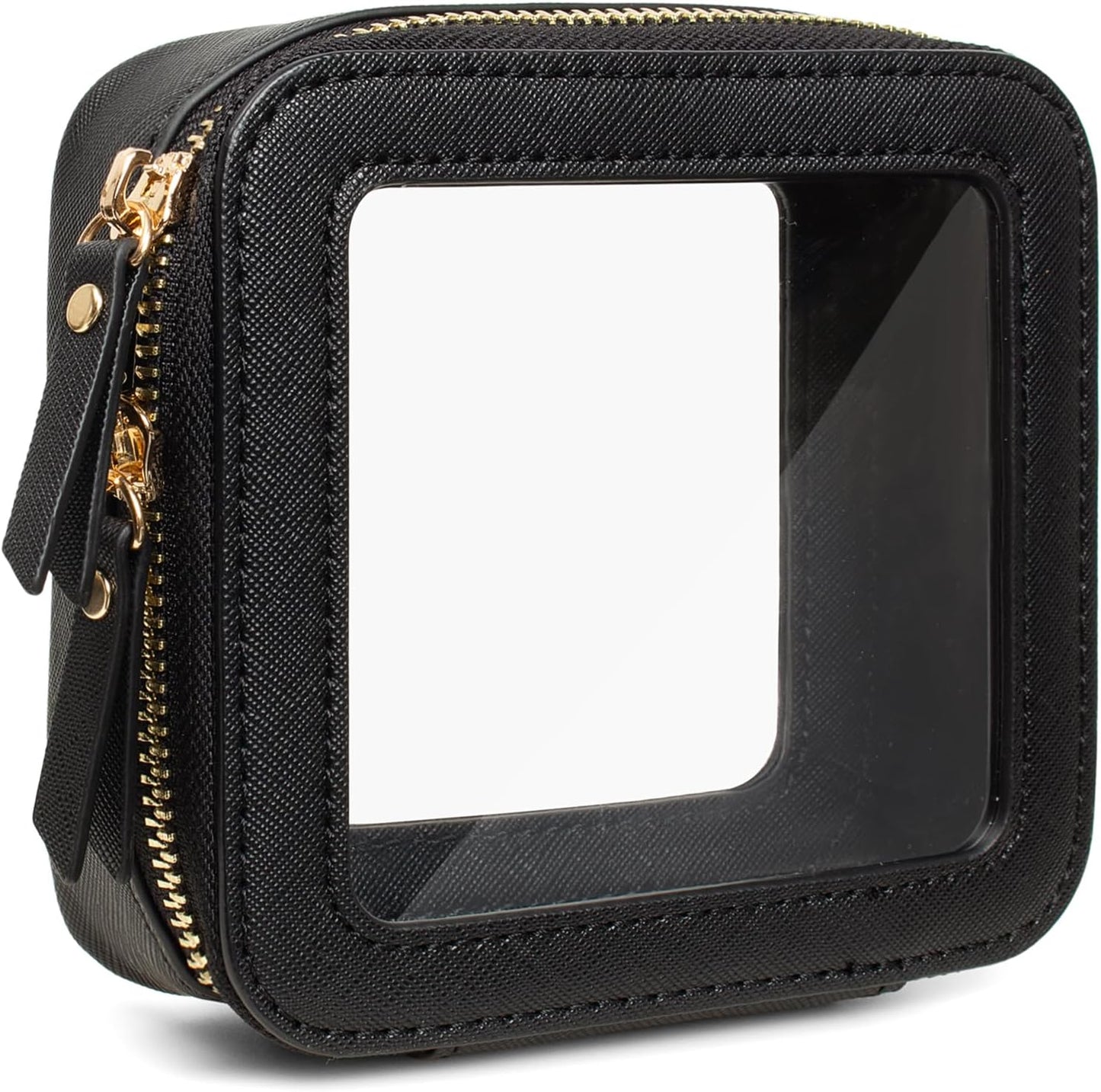 Travel Clear Makeup Bag Set, TSA Approved Cosmetic Bag Case with Zipper Portable Makeup Pouch Toiletry Bag Women Traveling Cosmetic Organizer Storage Bag Car Organizer Car Essentials for Women