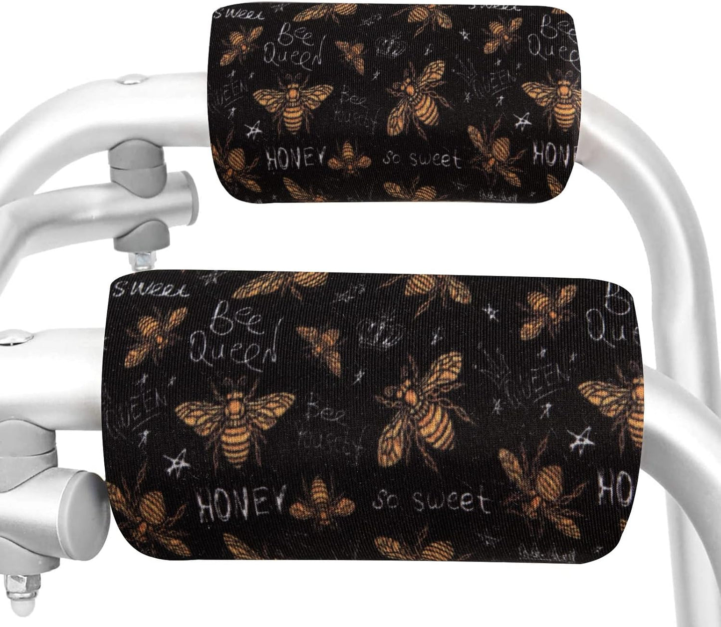 Spring Seaon Universal Walker Handle Padded -Hand Grip (2 Pack) Covers Non-Slip Cushion Padding for Folding Rolling Walker,Rollator Handle-Crutch Handle Pad Grips- Mobility Aid