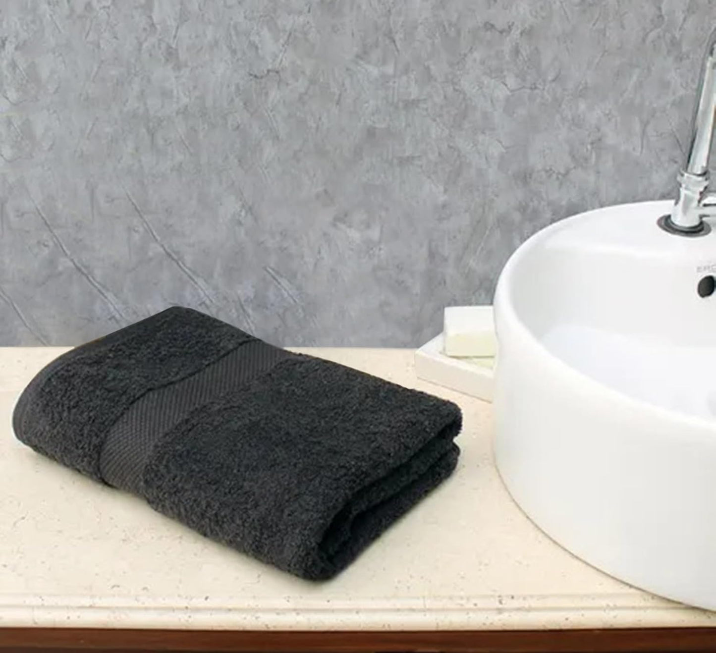 Delara 100% Organic Cotton Towels 650 GSM Plush Feather Touch Quick Dry Hand Towel, Pack of 6 GOTS Certified, Oeko-Tex Green Certified, Organic Cotton Hand Towel, 20"X30"