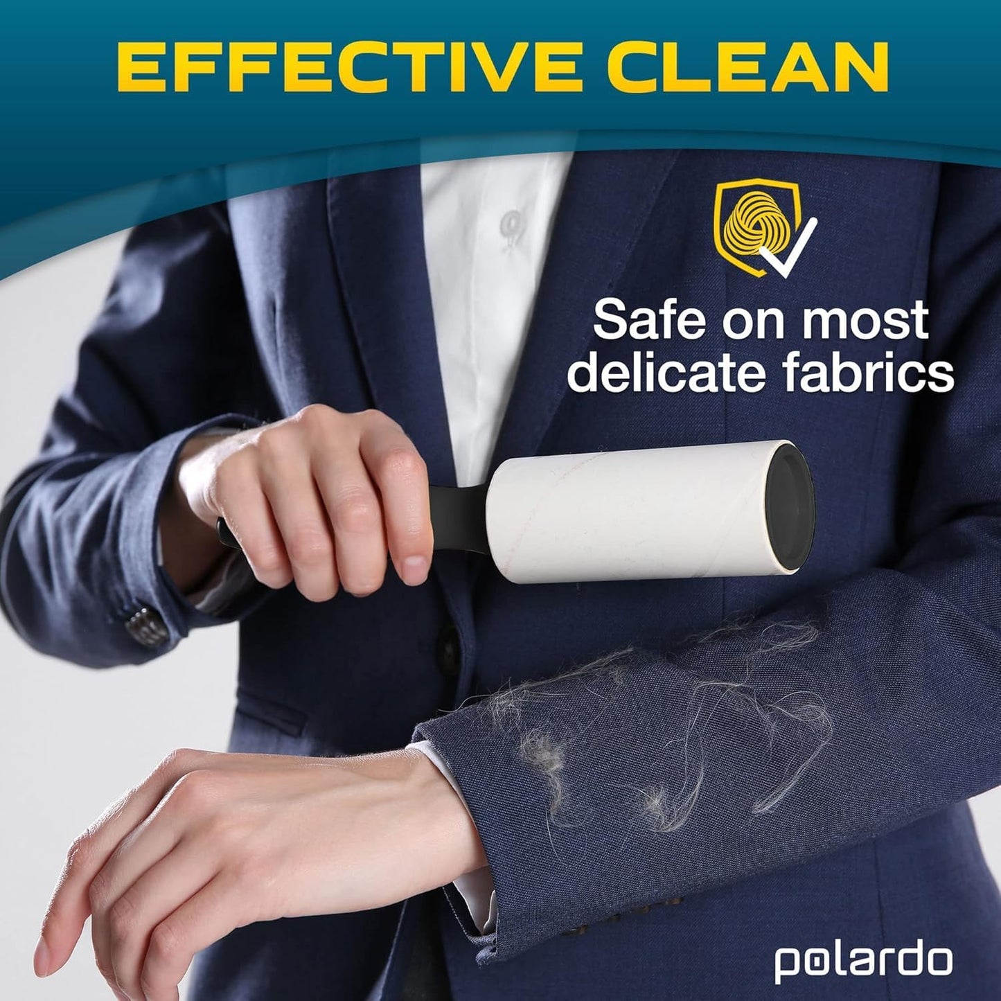 Lint Rollers for Pet Hair, Sticky, Remover for Couch, Clothes Furniture and Carpet. Lint Roller Dog Hair Remover Cat Hair, Animal Hair, Pet Fur, Fuzz. 5 Large Pet Hair Lint Rollers White