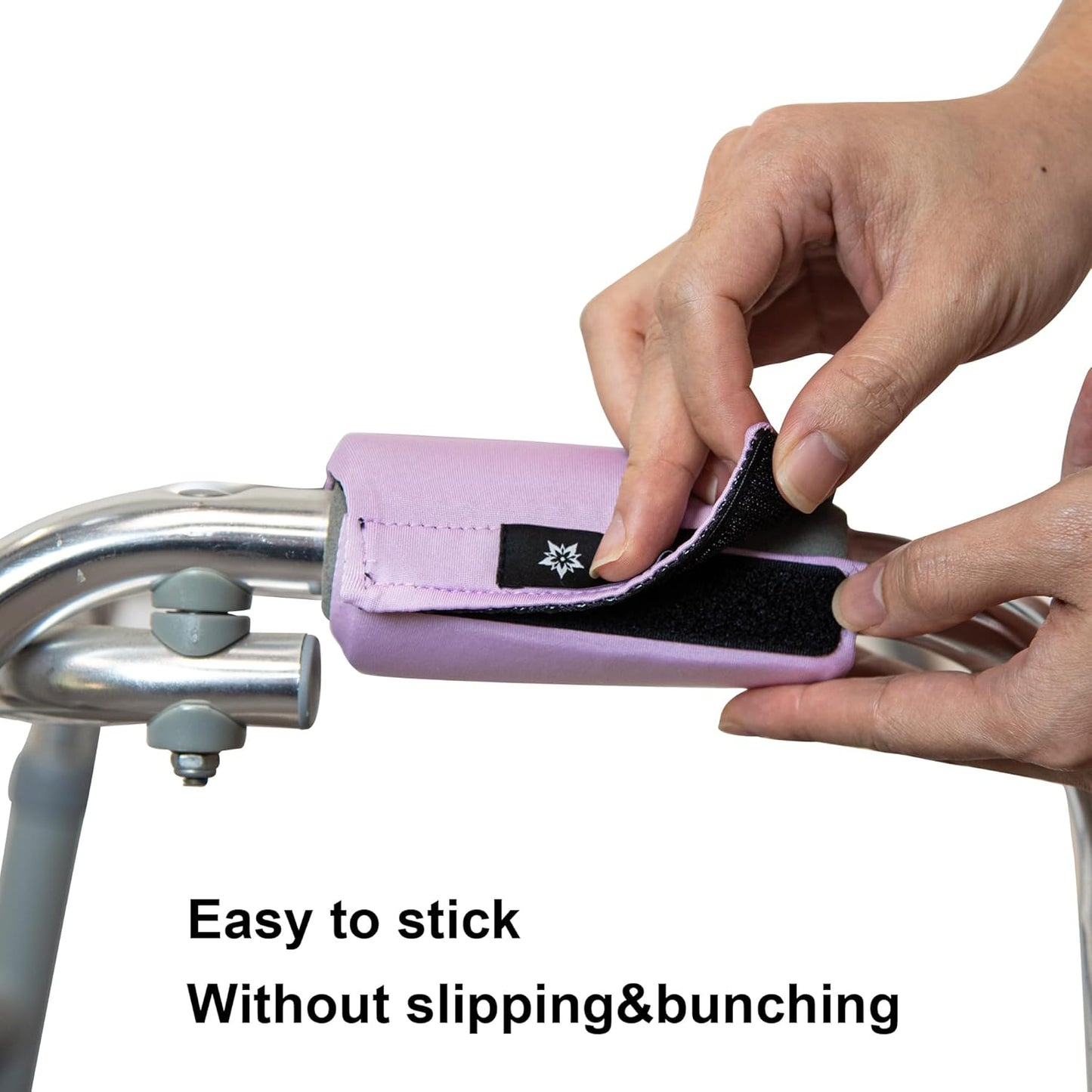 Spring Seaon Universal Walker Handle Padded -Hand Grip (2 Pack) Covers Non-Slip Cushion Padding for Folding Rolling Walker,Rollator Handle-Crutch Handle Pad Grips- Mobility Aid