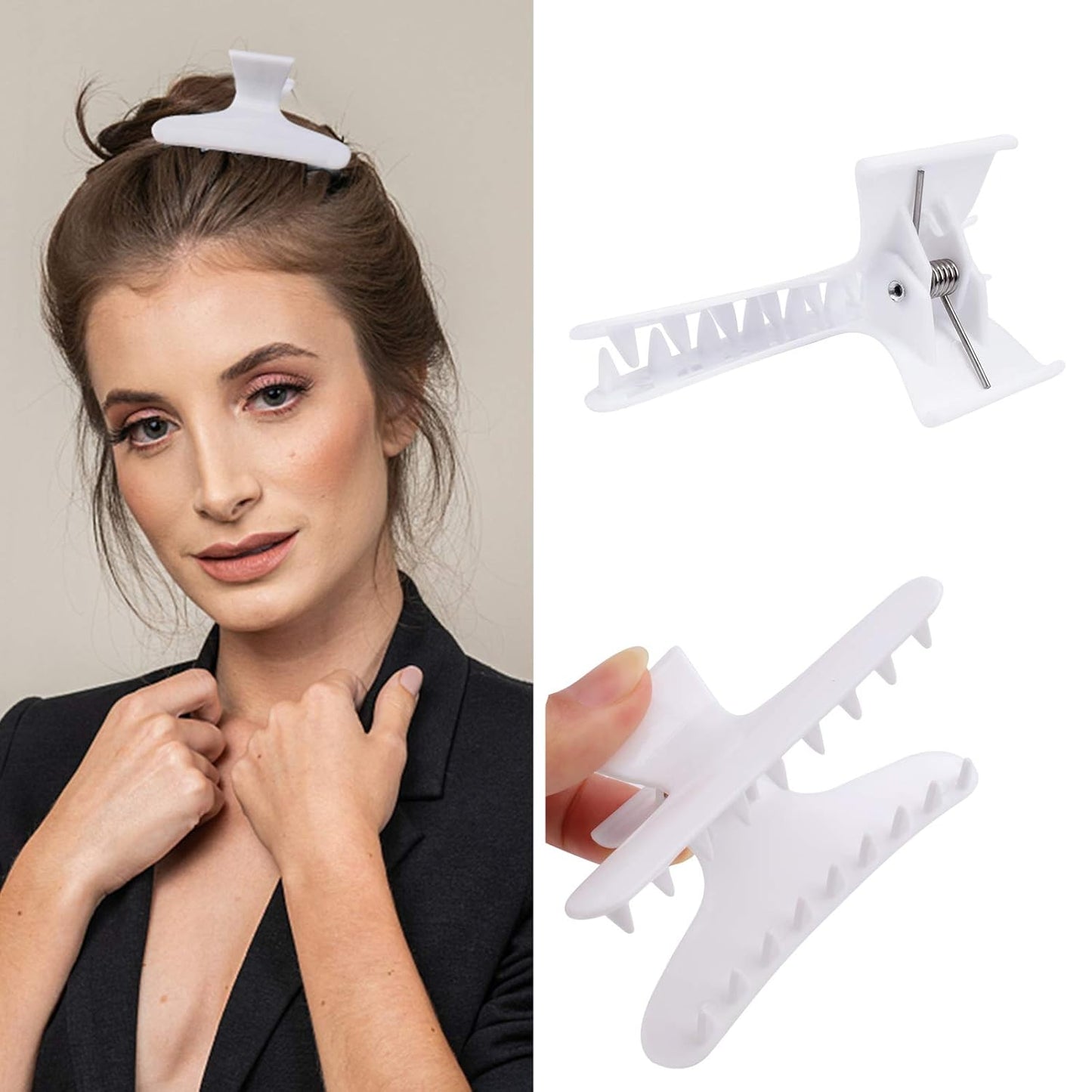 Ondder Hair Clips for Styling - Sectioning Clamps, Butterfly Claws for Salon Pro Cutting, Coloring, and Hair Accessories for Women