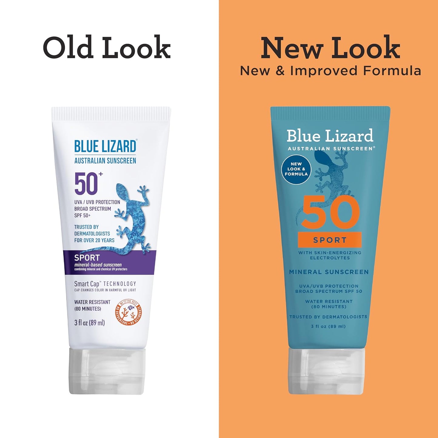 Blue Lizard Sport Mineral SPF 50 Lotion, Ideal for Athletes, 100% Mineral Sunscreen Actives, Fragrance-Free, Paraben-Free, Vegan, 3.0 fl oz