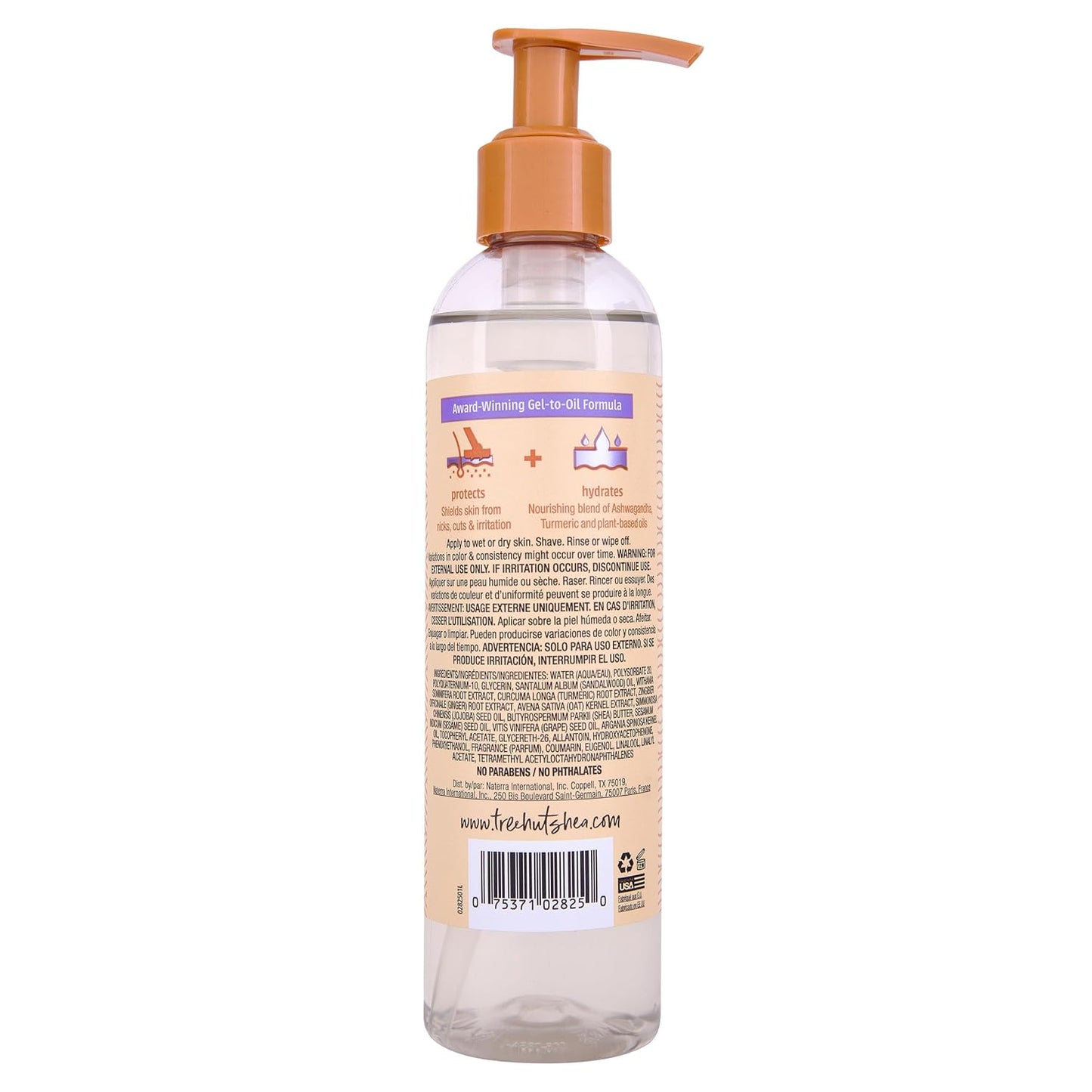 Tree Hut Santal Haze Moisturizing Shave Oil, Gel-to-Oil Formula, Ultra Hydrating Barrier for a Close, Smooth Shave, For All Skin Types, 7.7 fl oz