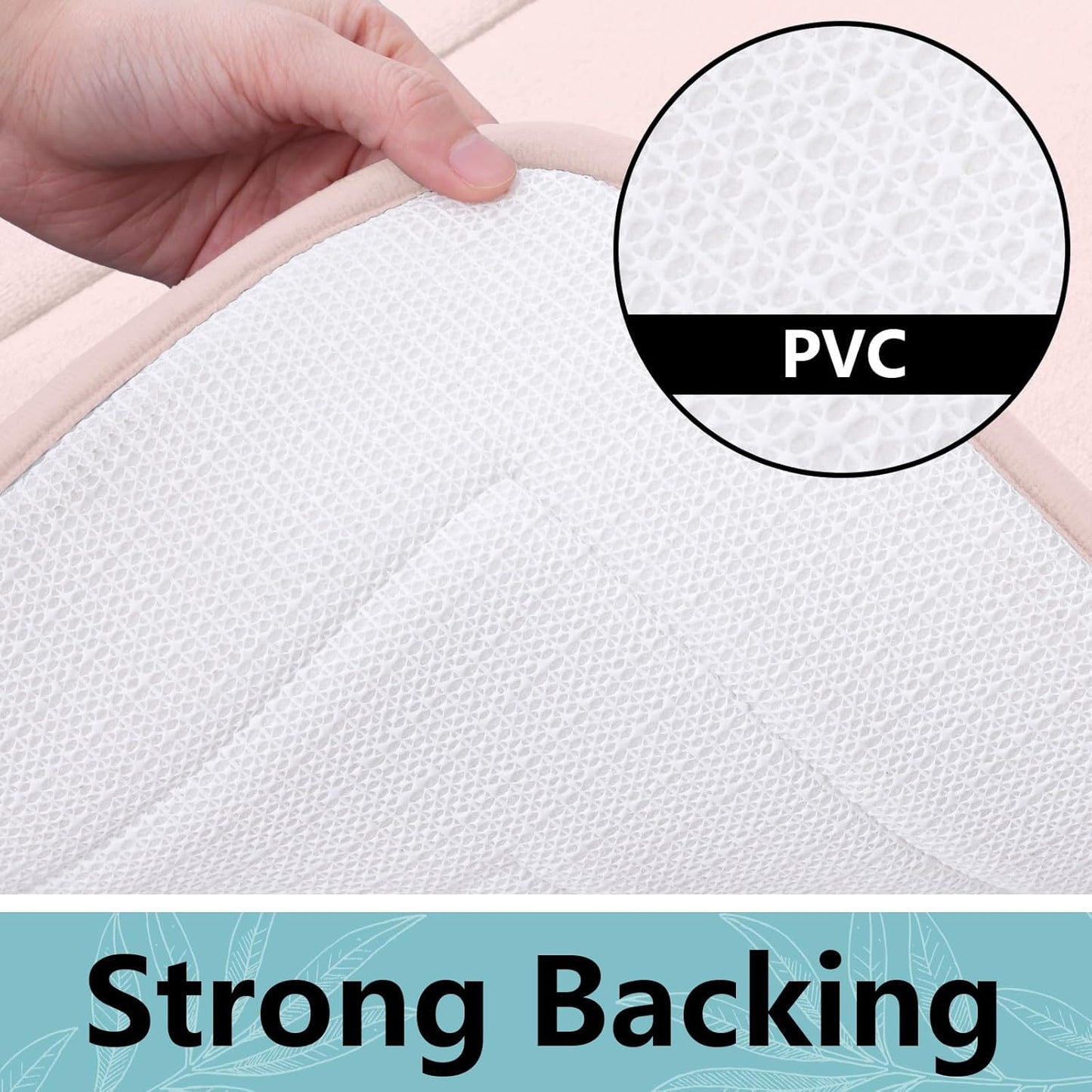 Arotive Memory Foam Bathroom Rug Mat 36x24, Ultra Soft and Absorbent Bath Mat, Machine Wash Dry, Comfortable Bath Rug Carpet for Bathroom Floor, Tub and Shower, Pink