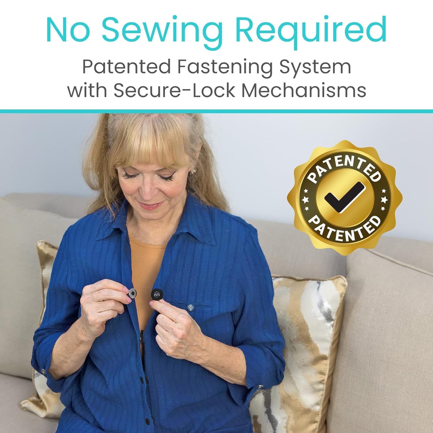 Vive Button Assist Tool (10 Pack) - Magnetic Button Helper for Elderly - Assistive Devices for Disability, Arthritis - Shirt Buttoner Hook, Clothing Adaptive Equipment for Seniors & Stroke Assistance