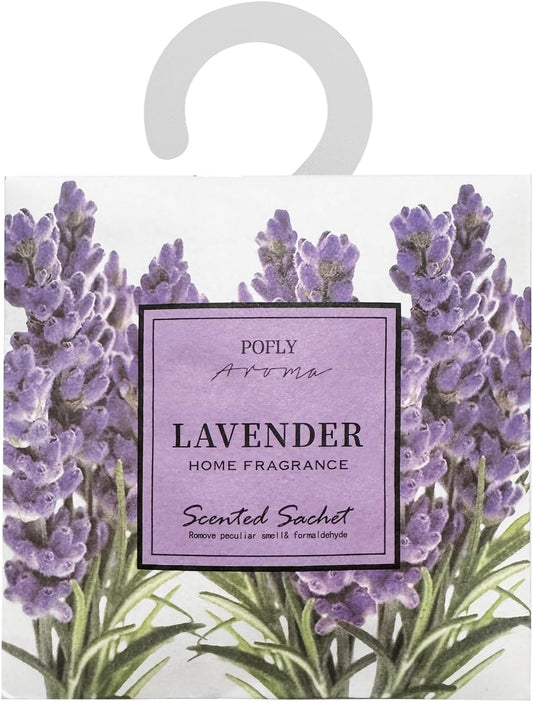 12 Packs Lavender Scented Sachets – Long-Lasting Air Freshener & Closet Deodorizer for Drawers, Closets, Cars & Wardrobes