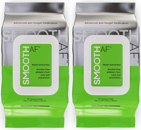 Athlete’s Foot Wipes (60 Count), Ringworm Treatment for Humans, Jock Itch Treatment: Tolnaftate 1% Antifungal Prevents, Relieves: Itching, Burning, Smelly Feet. Clinically Proven, Alcohol-Free
