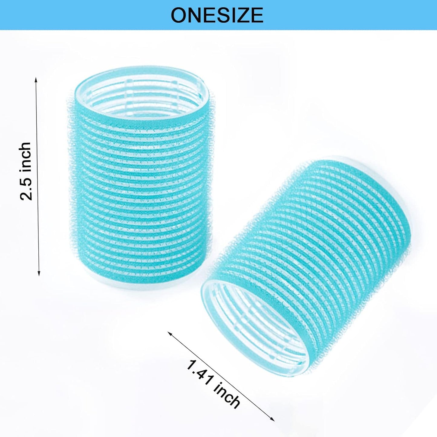 Hair Rollers, 12 Pack Salon Hair Dressing Curlers, Self Grip Hair Curlers, Rollers Hair Curlers, DIY Curly Hairstyle for Long Hair, Colors May Vary, Medium