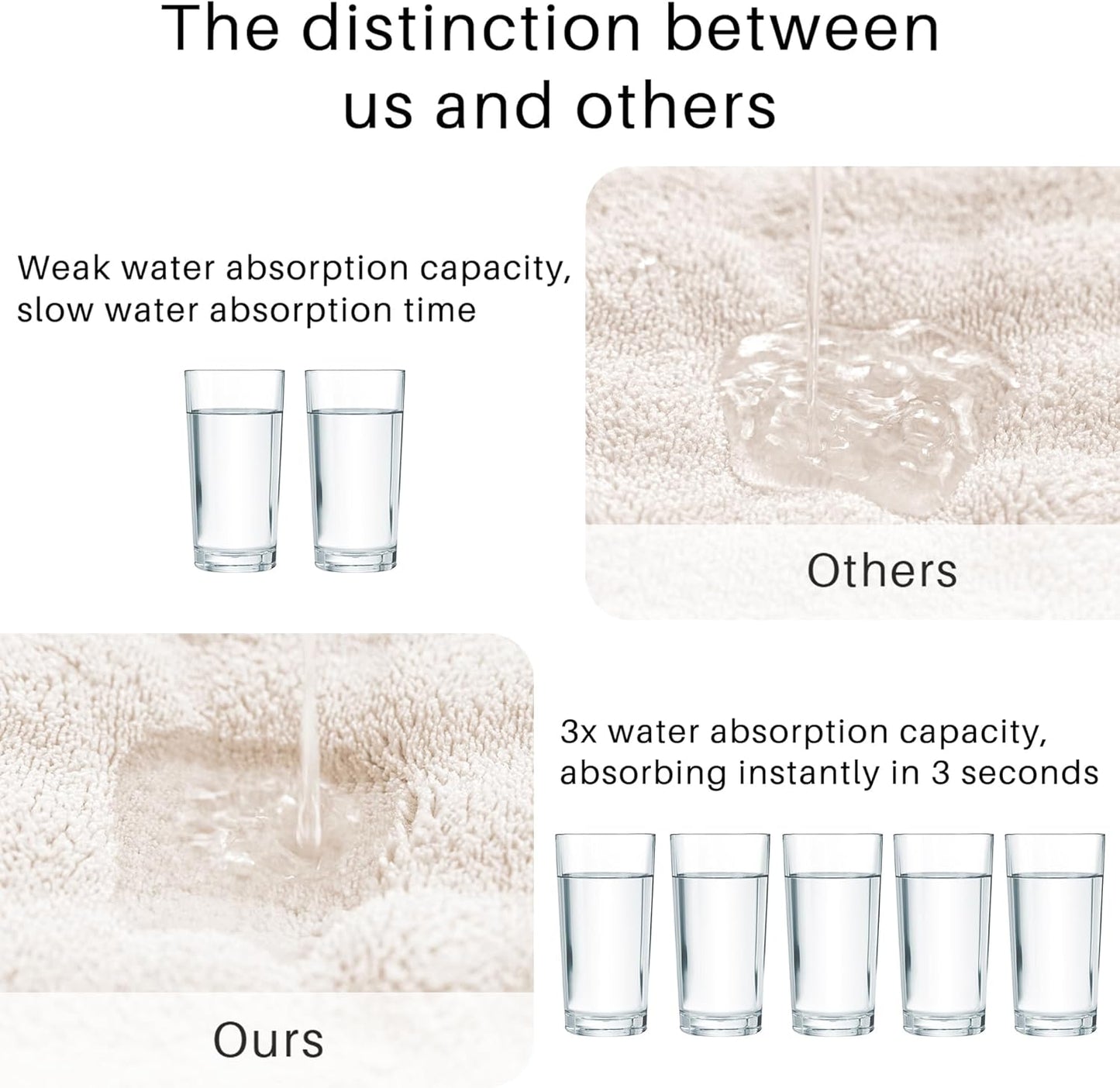 Microfiber Hair Towel Wrap for Women - 3 Pack Super Absorbent Quick Dry Hair Turban for Curly/Straight/Long/Short Hair (32"x11")